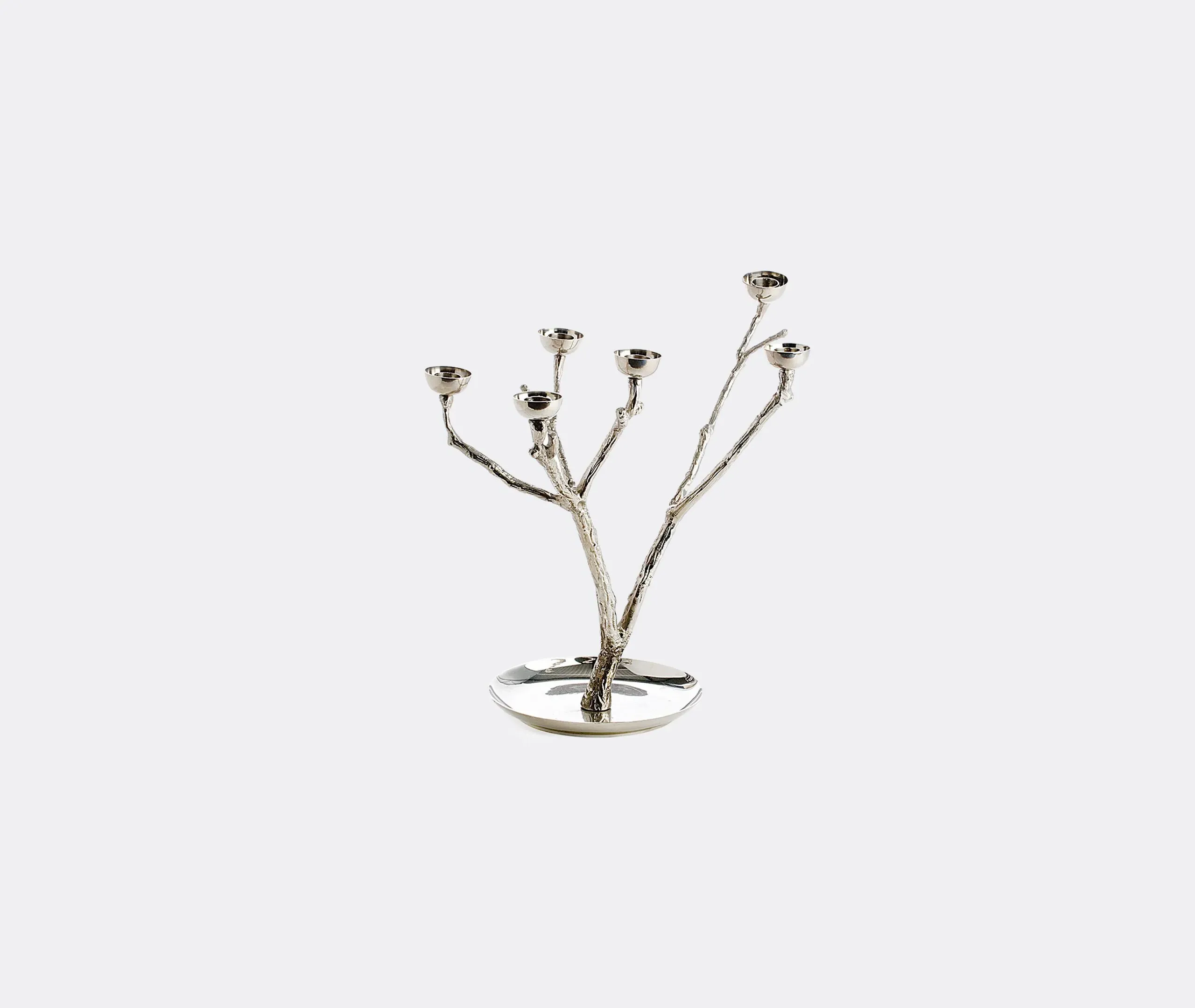 Twiggy Candle Holder - Silver, Brass