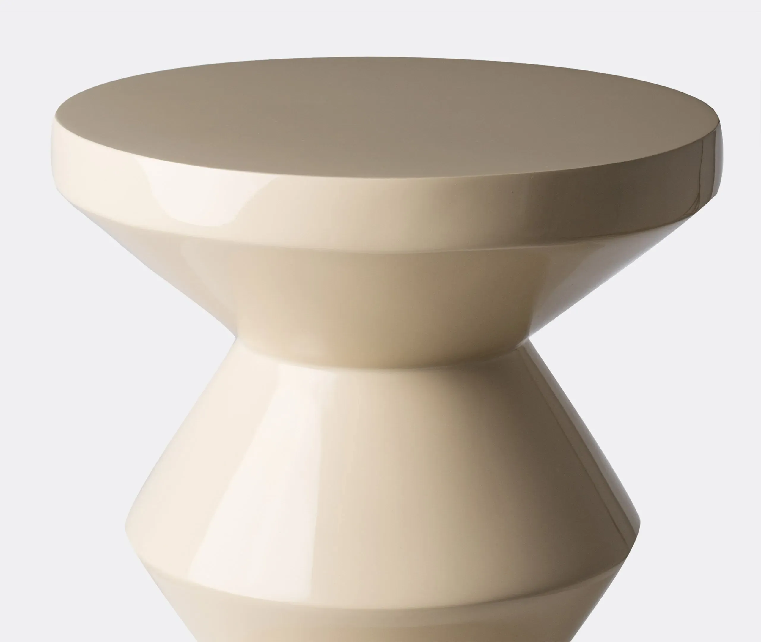 Zig Zag Stool - Beige