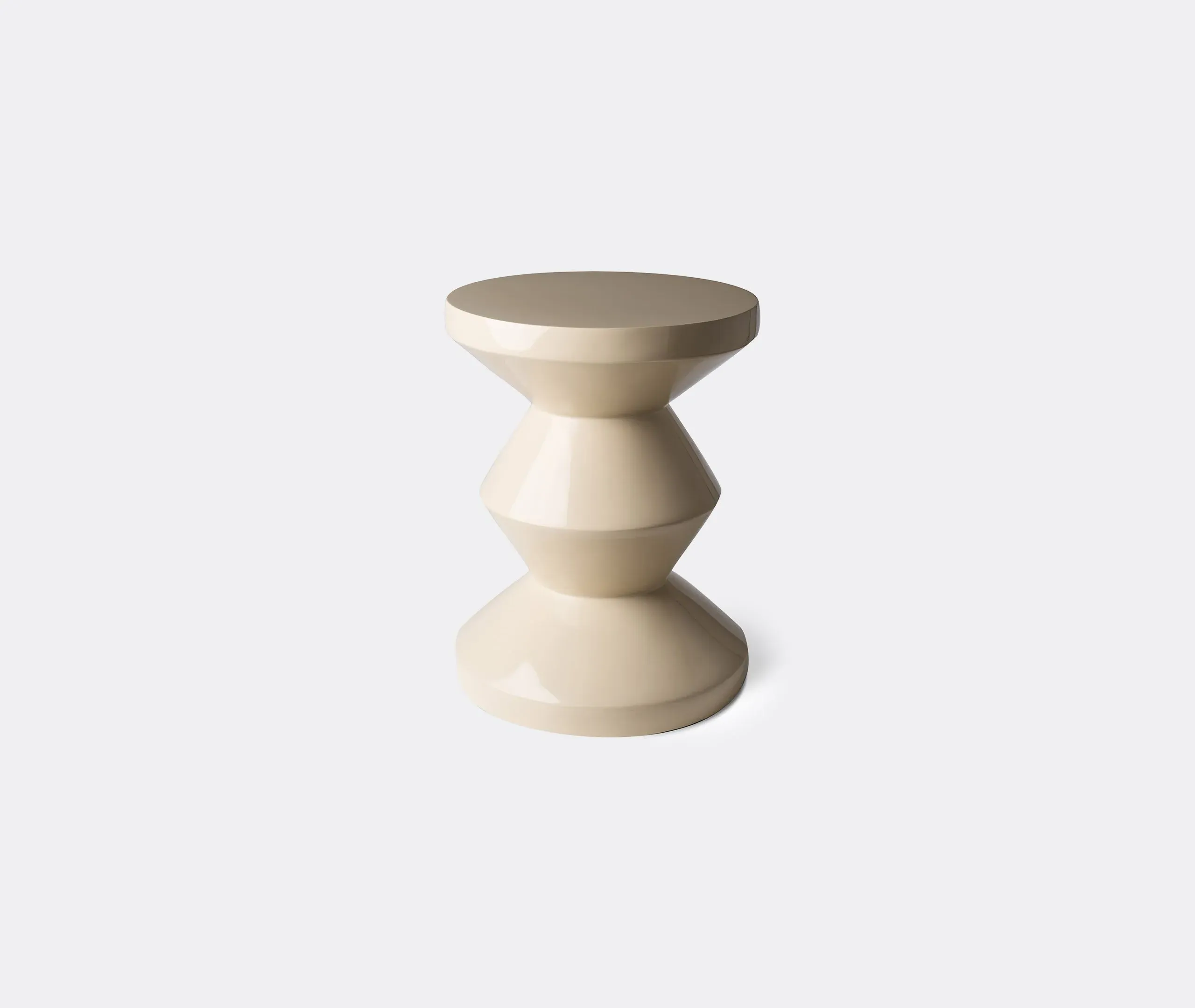 Zig Zag Stool - Beige image