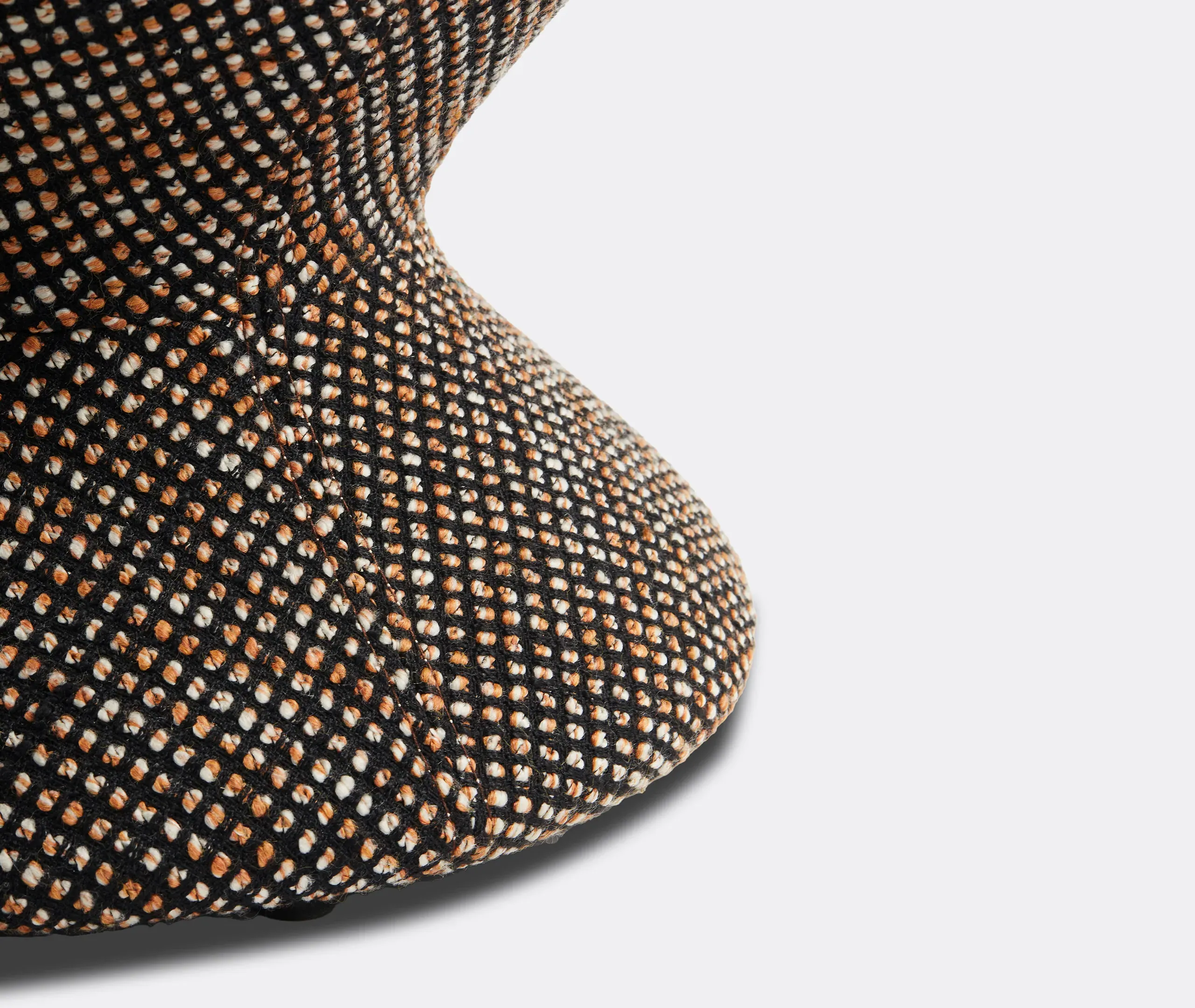 Zig Zag Stool - Brown