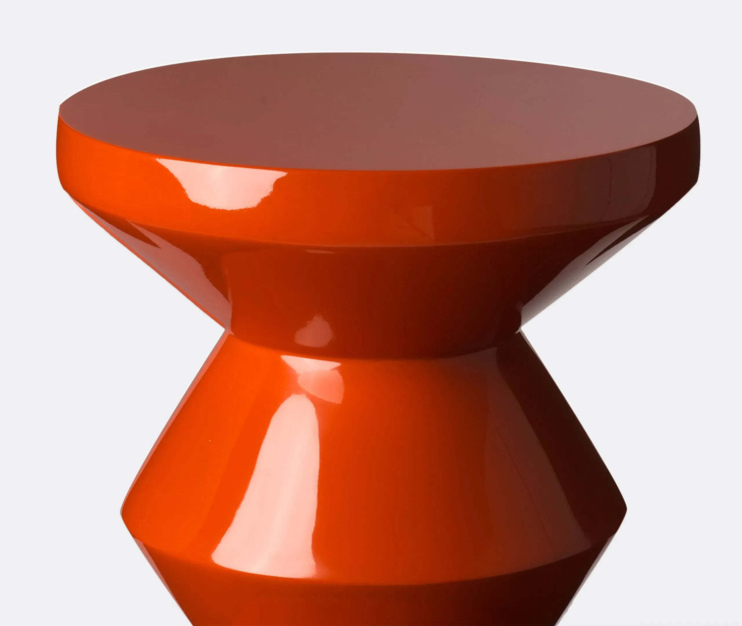 Zig Zag Stool - Coral