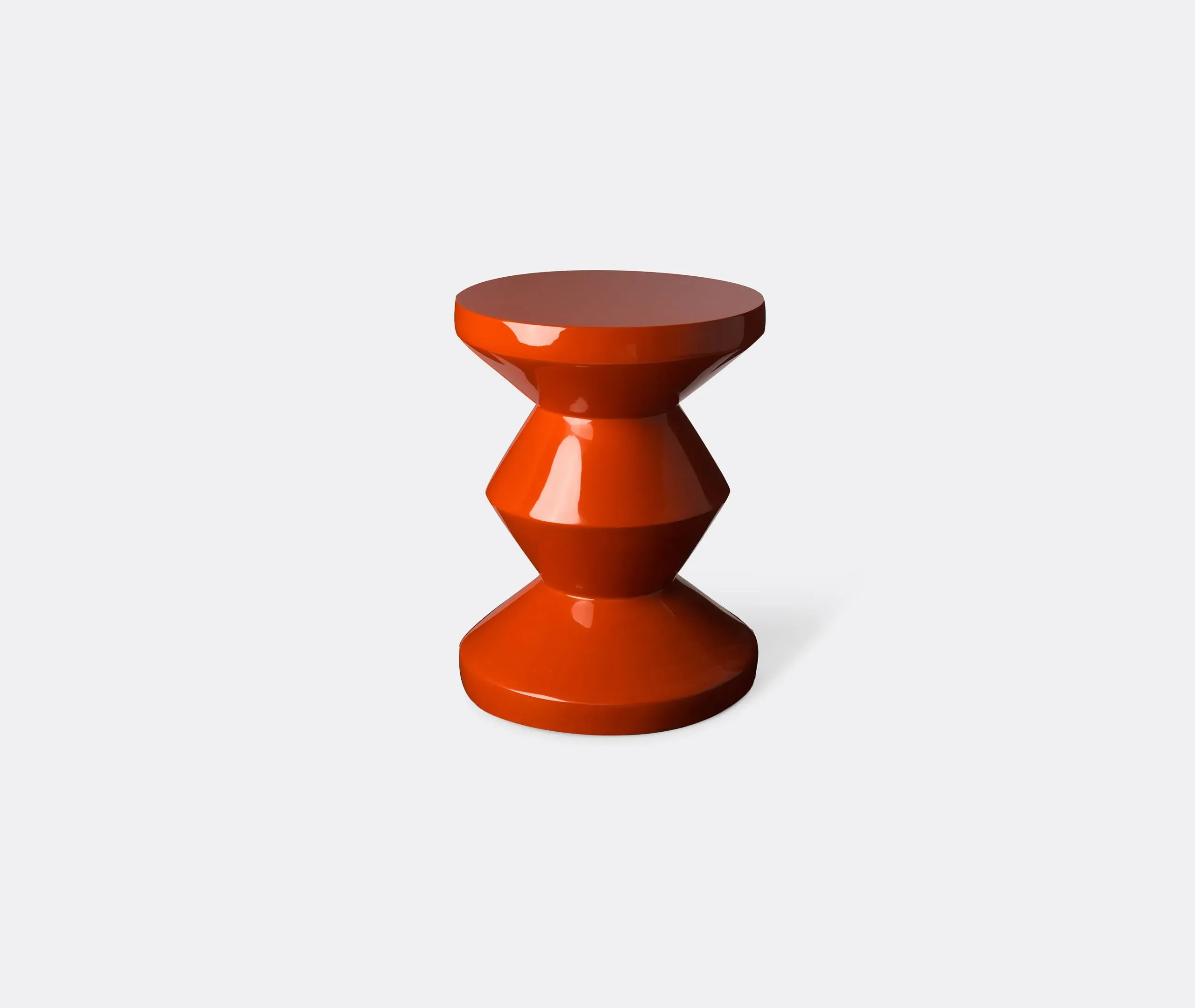 Zig Zag Stool - Coral