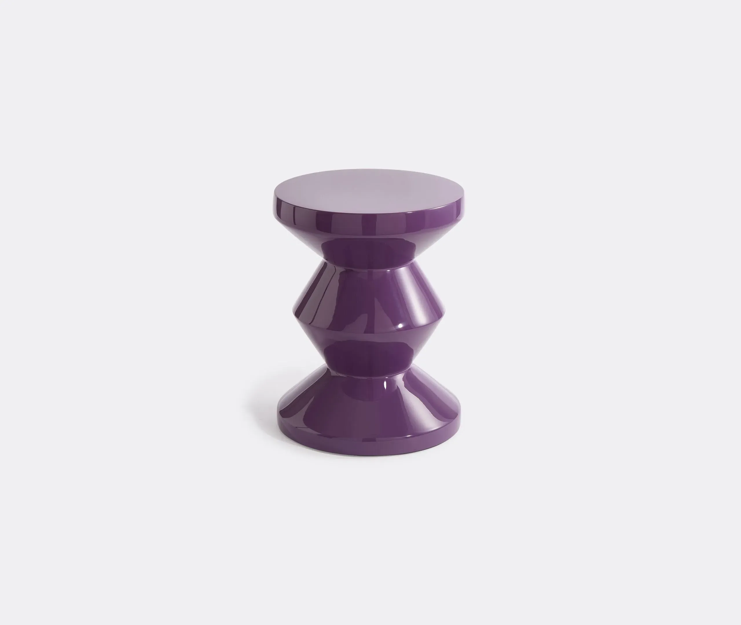 Zig Zag Stool - Dark Purple