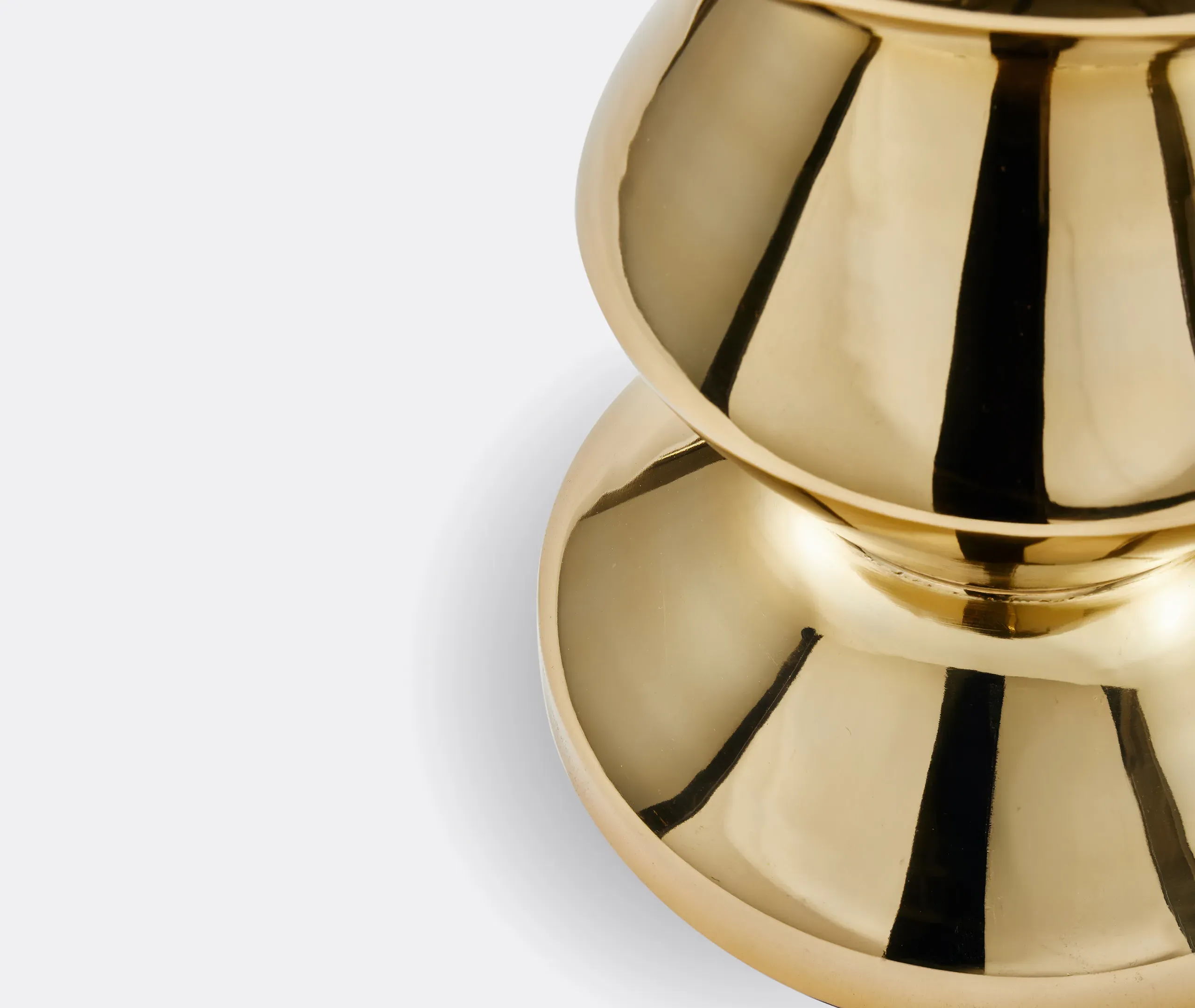 Zig Zag Stool - Gold