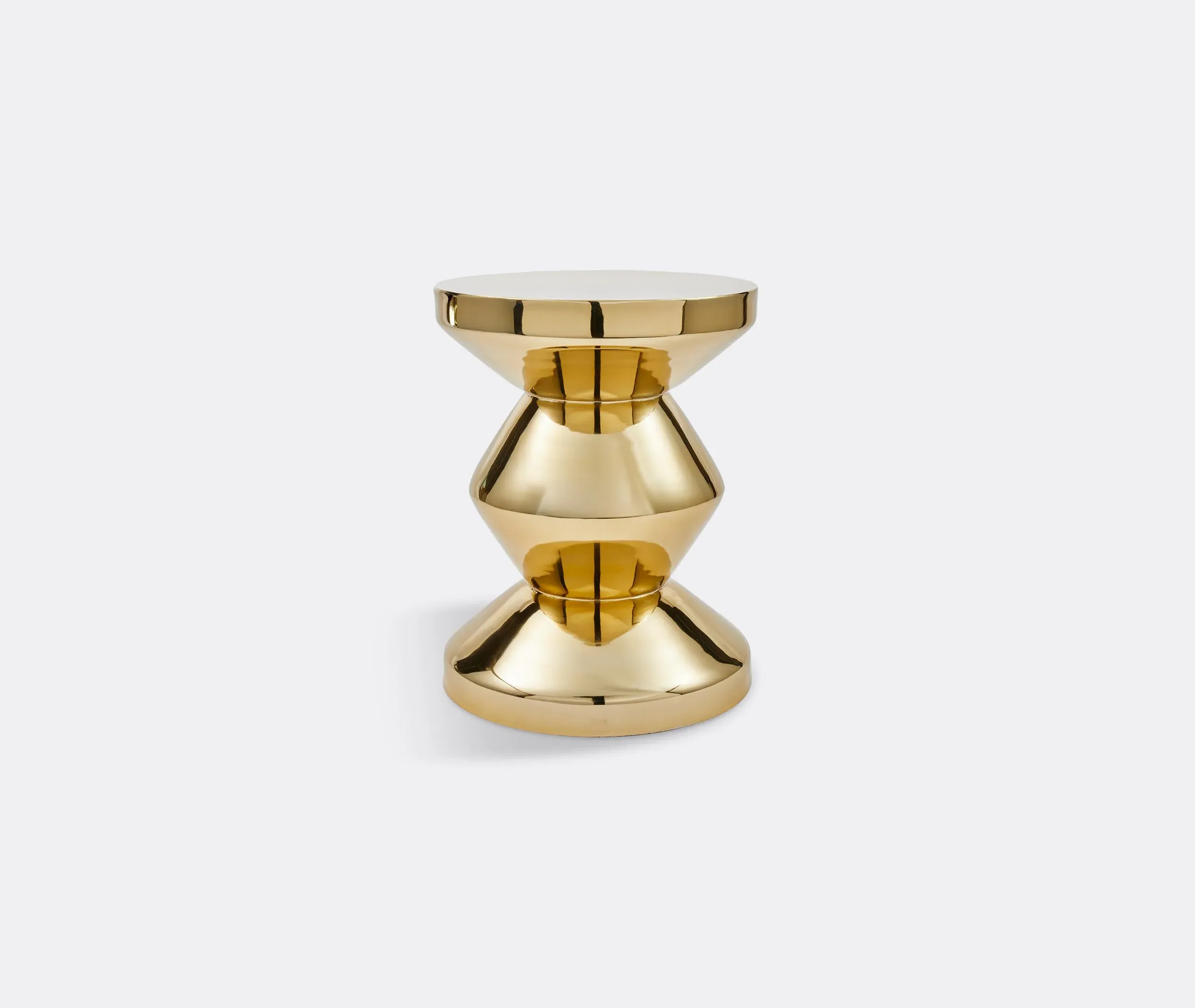 Zig Zag Stool - Gold