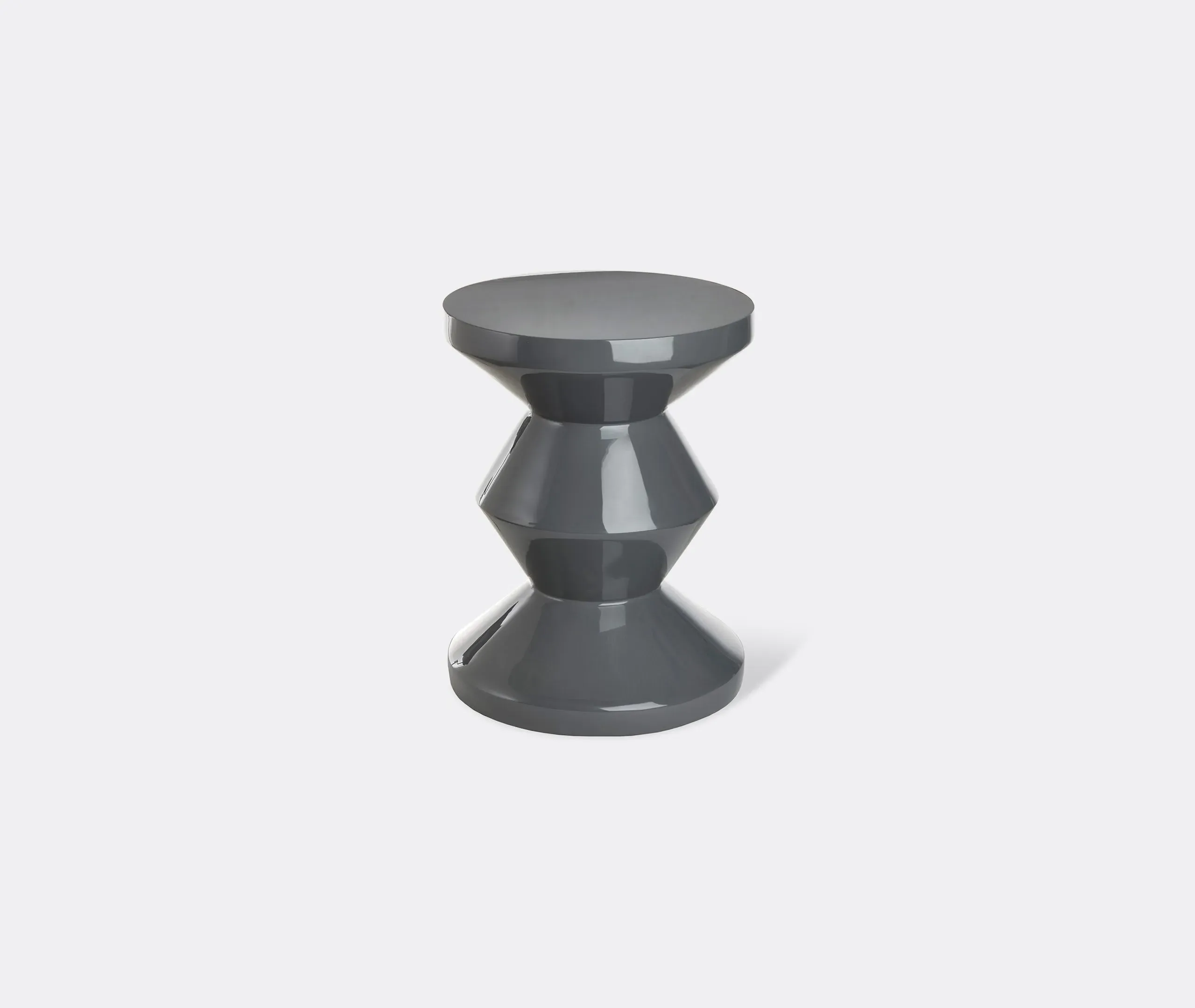 Zig Zag Stool - Grey