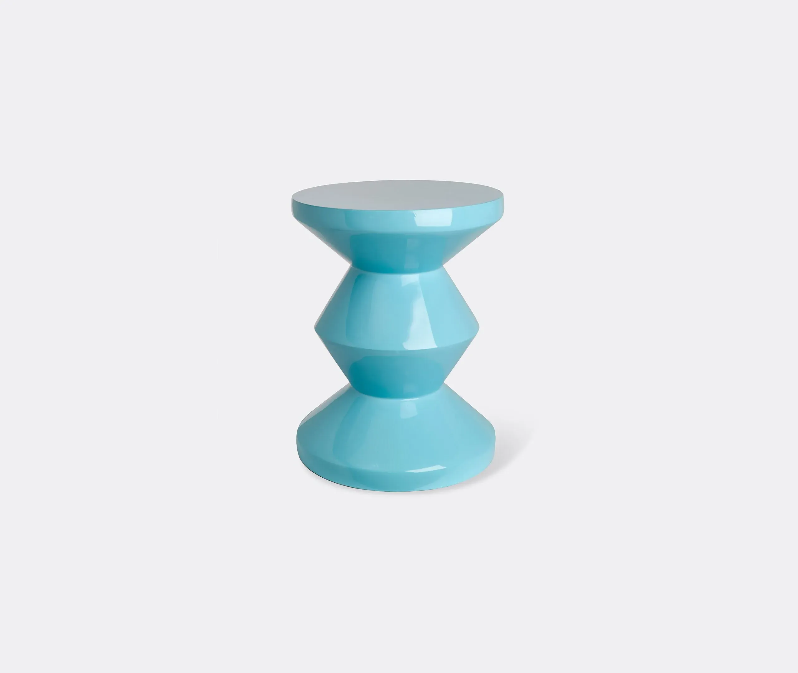 Zig Zag Stool - Light Blue