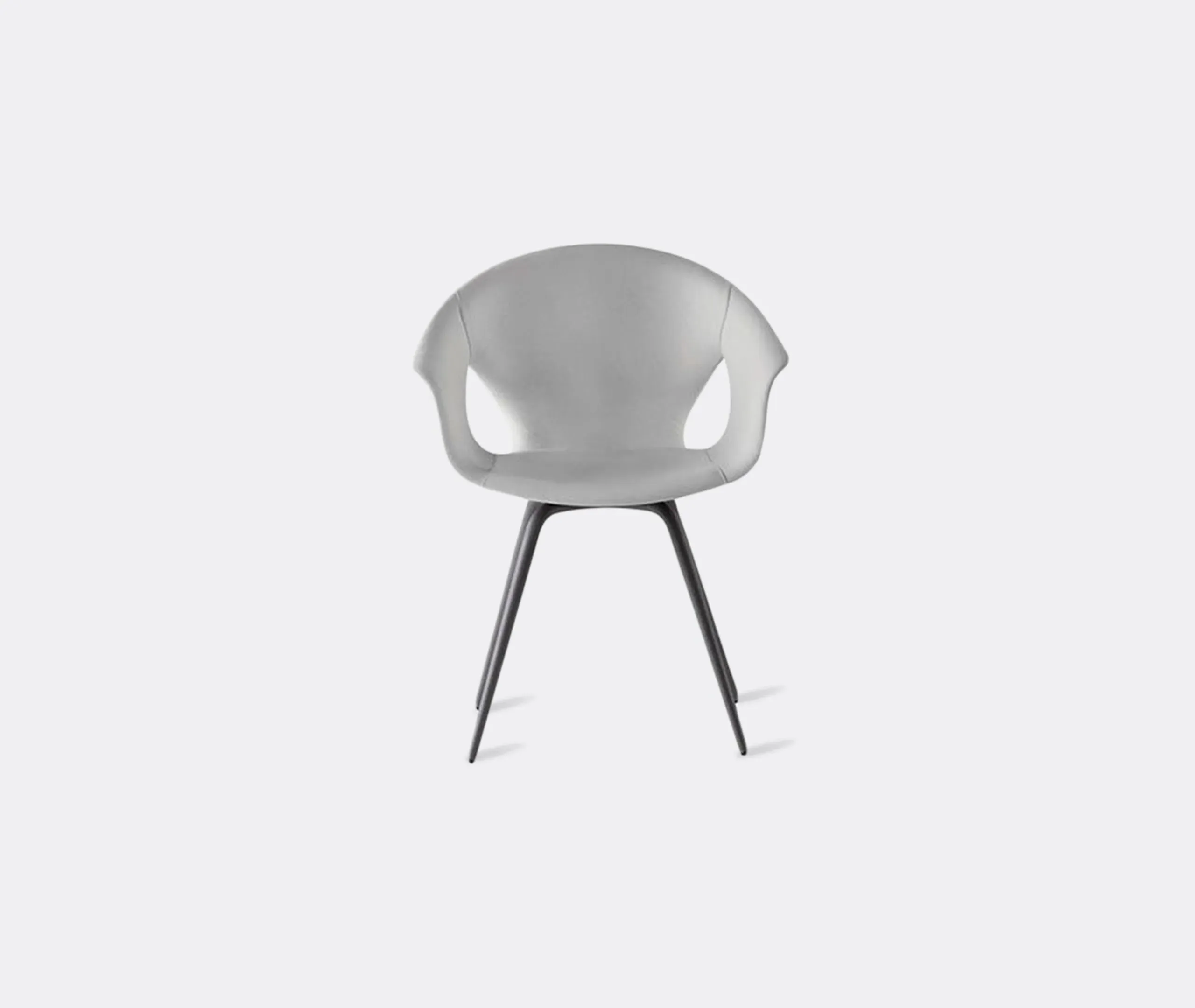 4-Leg Office Chair - White, Leather