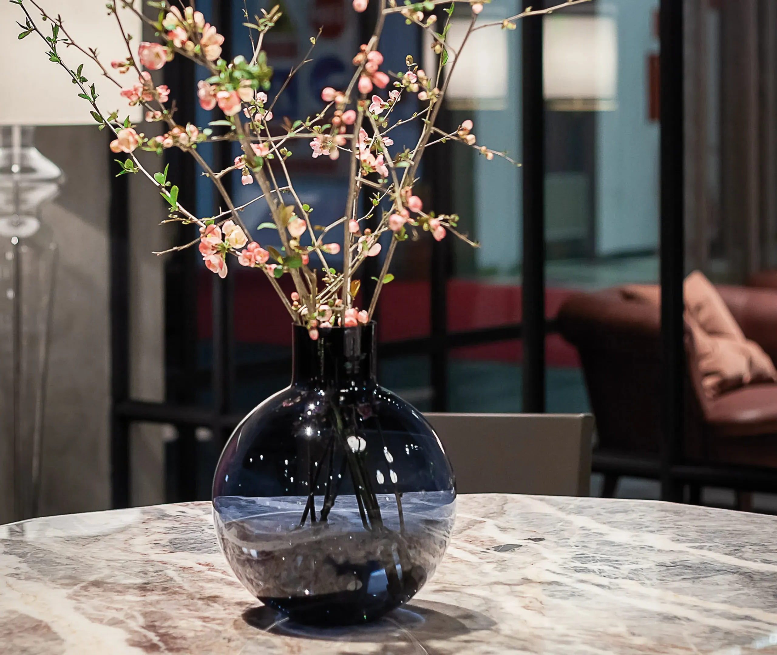 Blue Pallo Medium Vase - Blue, Glass