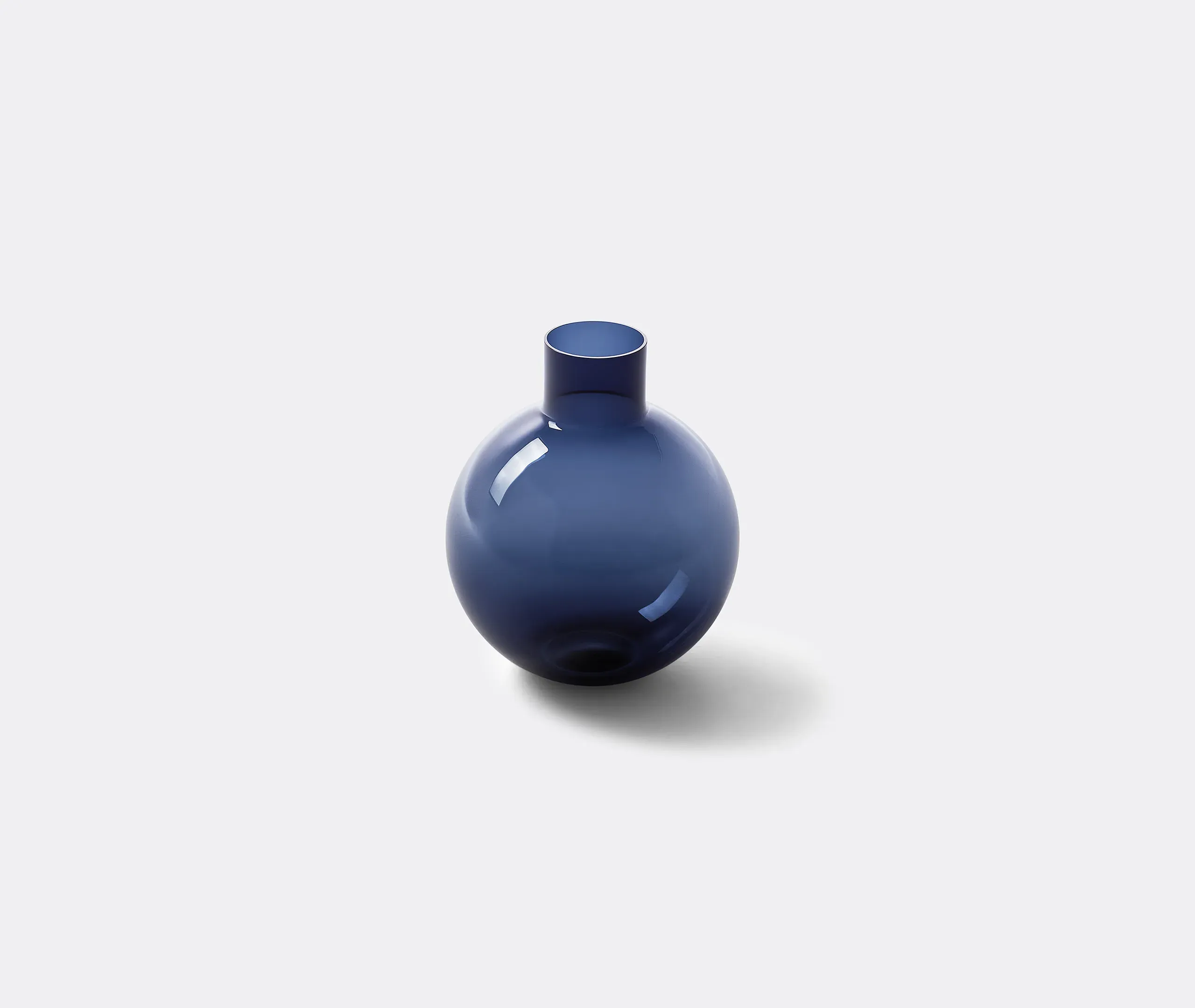 Blue Pallo Medium Vase - Blue, Glass image