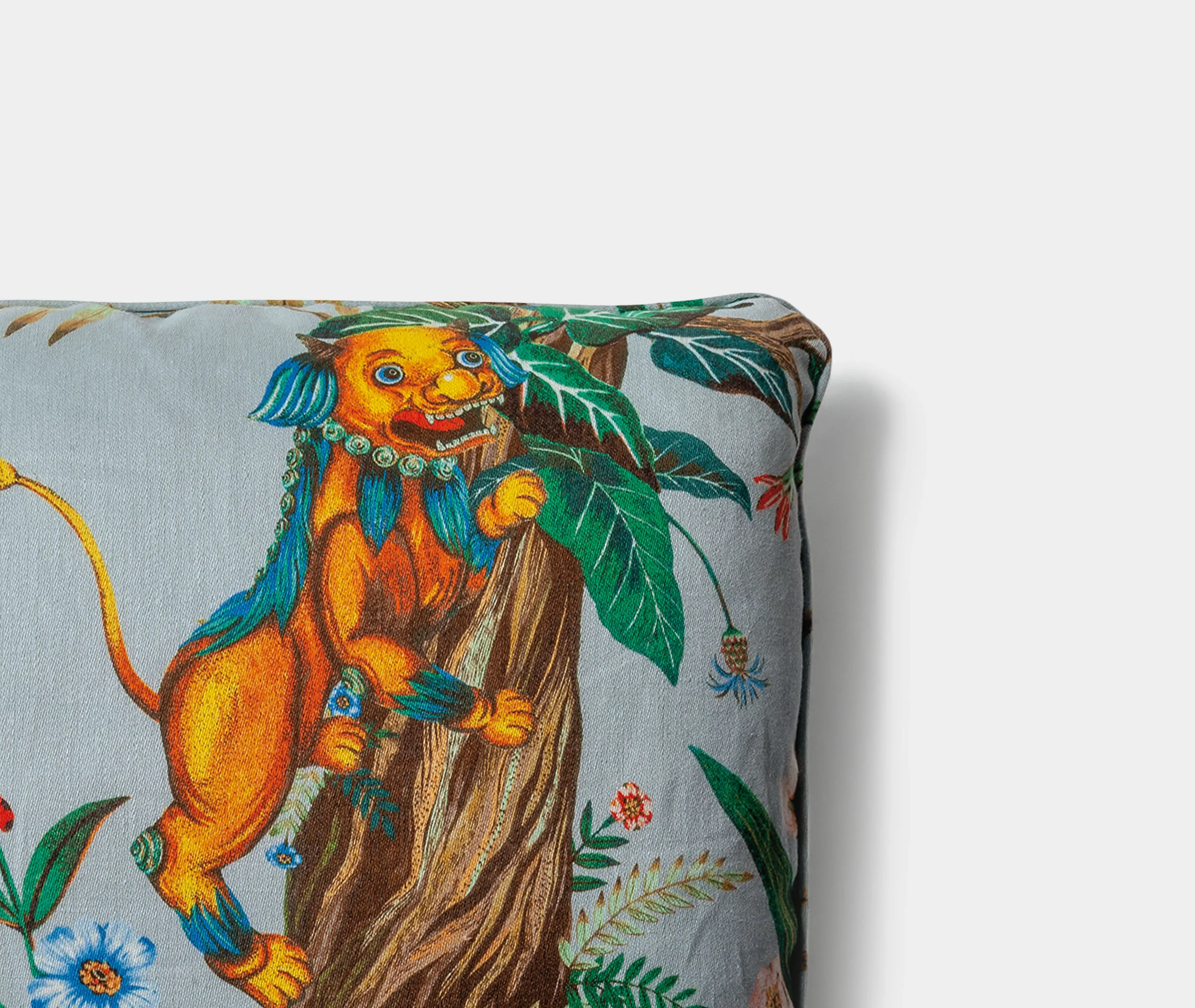 Decorative Cushion - Leo De Janeiro Duck Egg, Linen