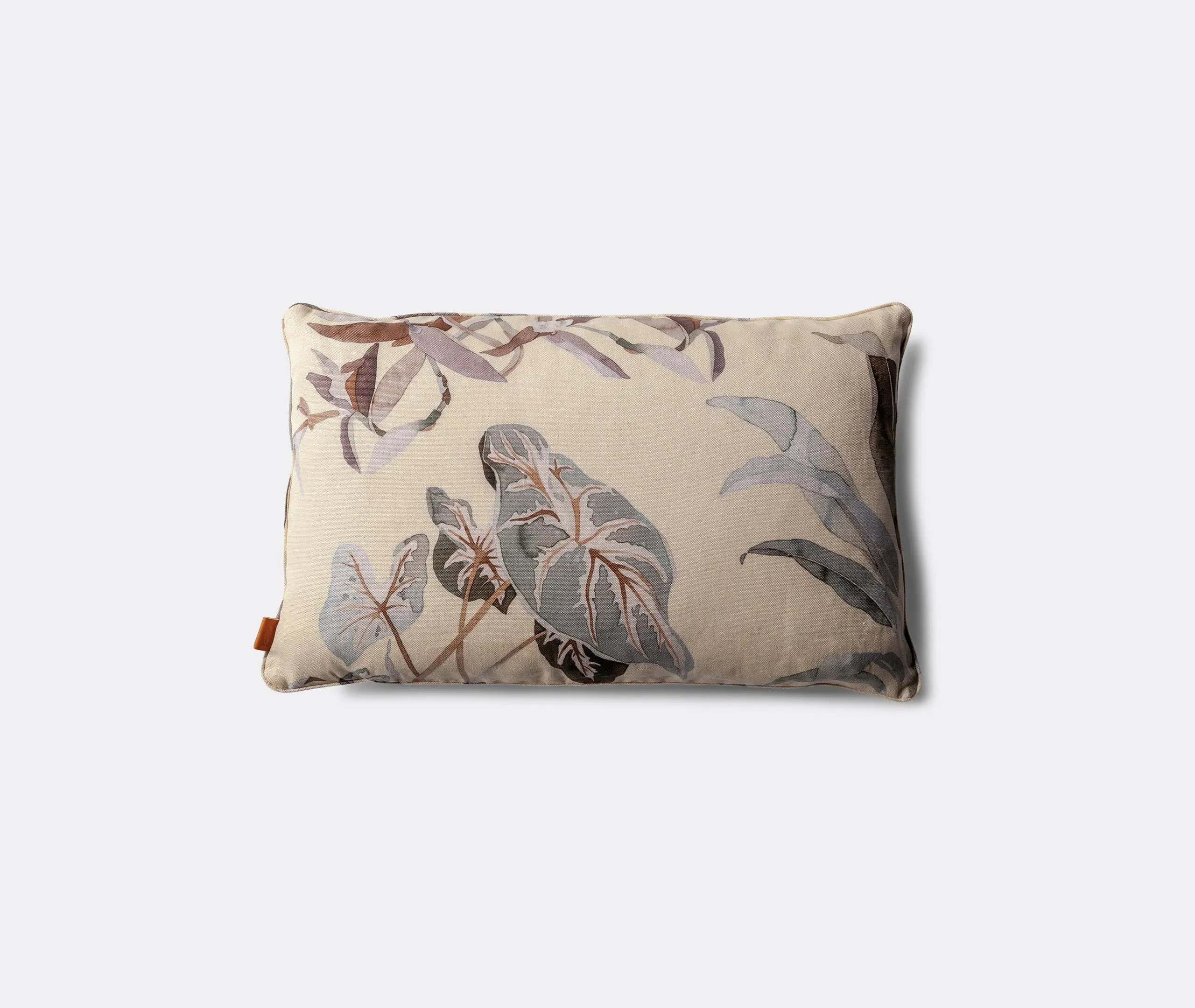 Decorative Cushion with Piping - Clay, Linen