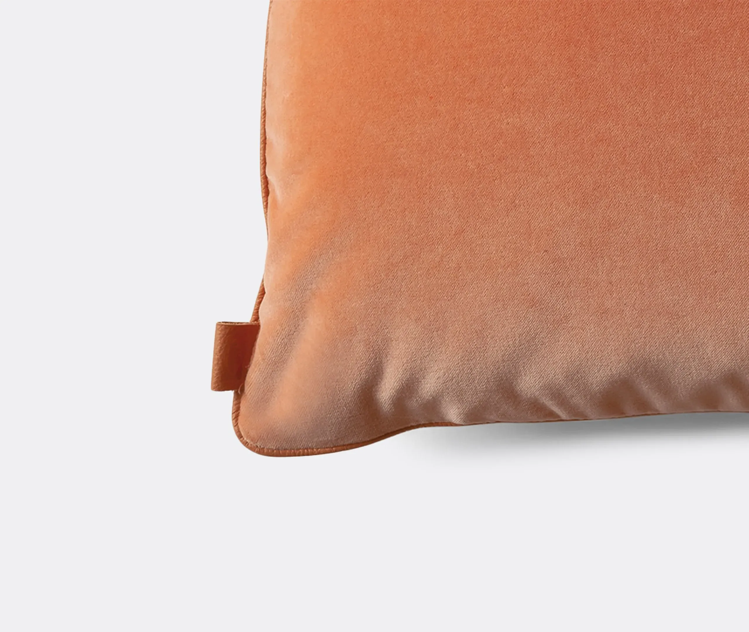 Decorative Cushion with Piping - Powder, Velvet