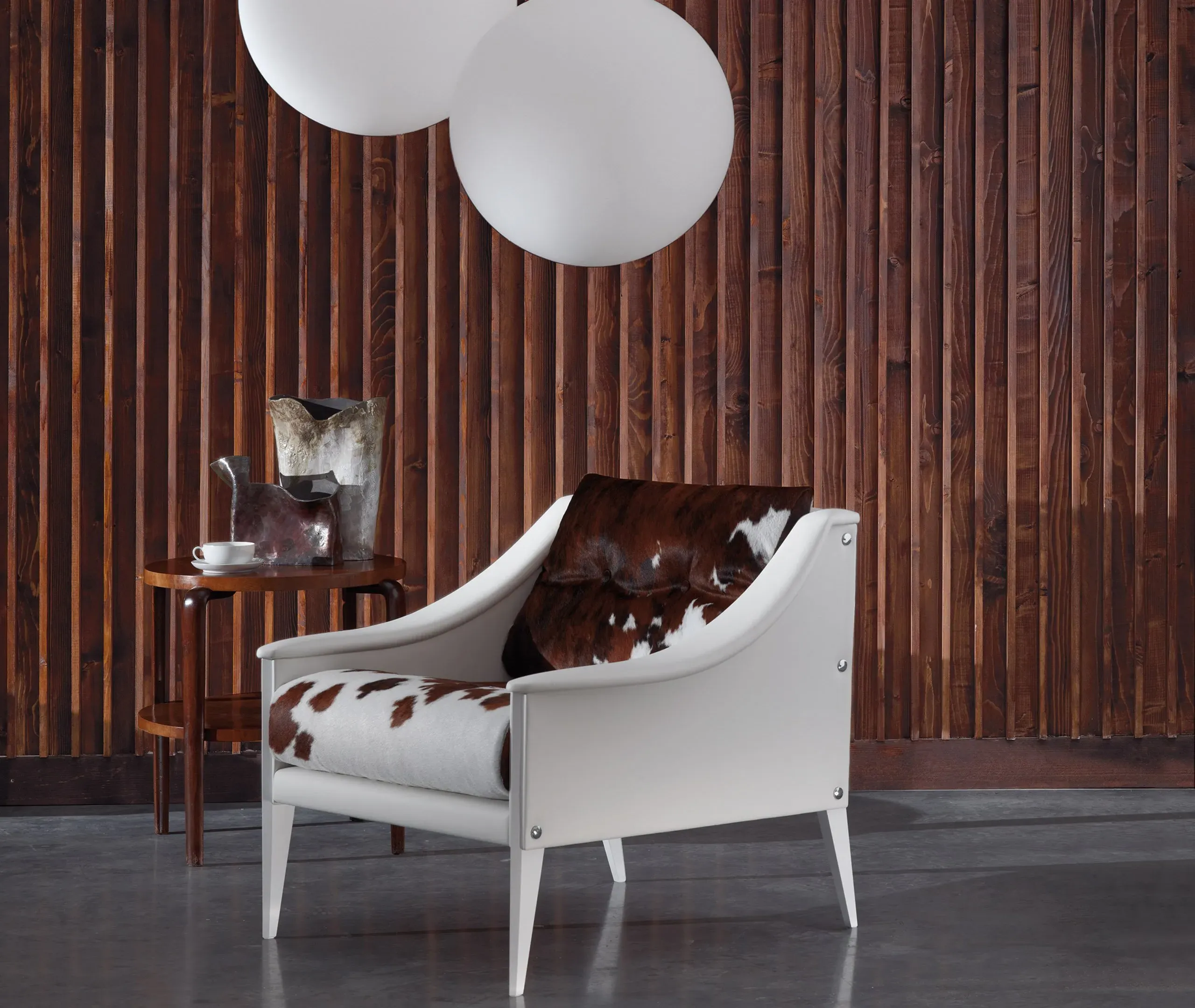Dezza 24 Armchair - White, Leather
