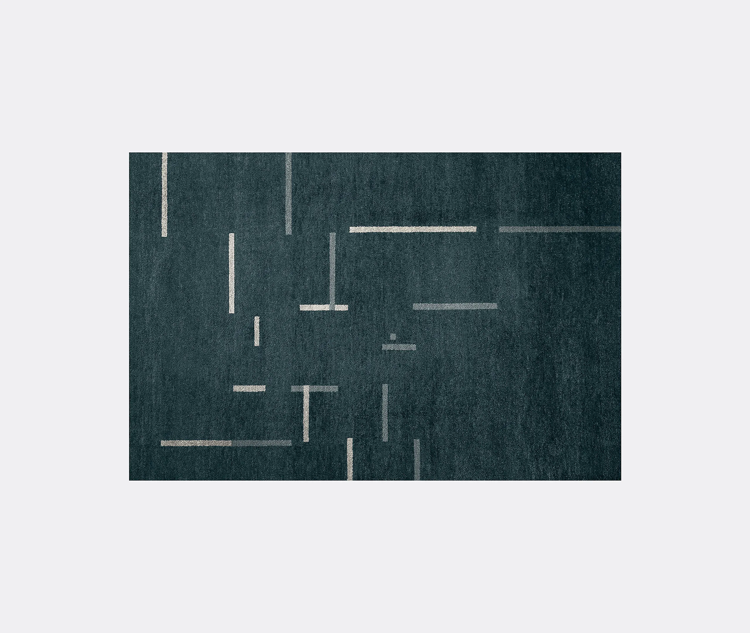 Dizzy Rug - Blue Green, Wool product