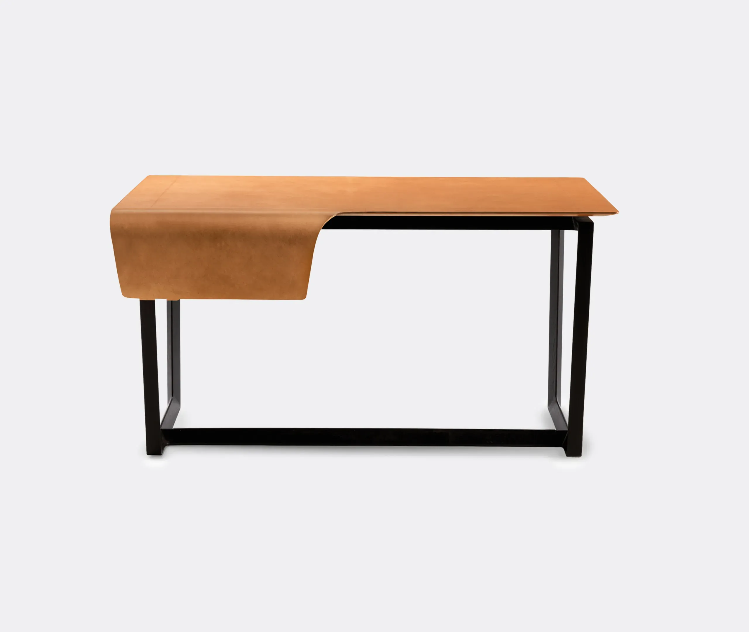 Fred Desk - Light Brown, Saddle Leather image