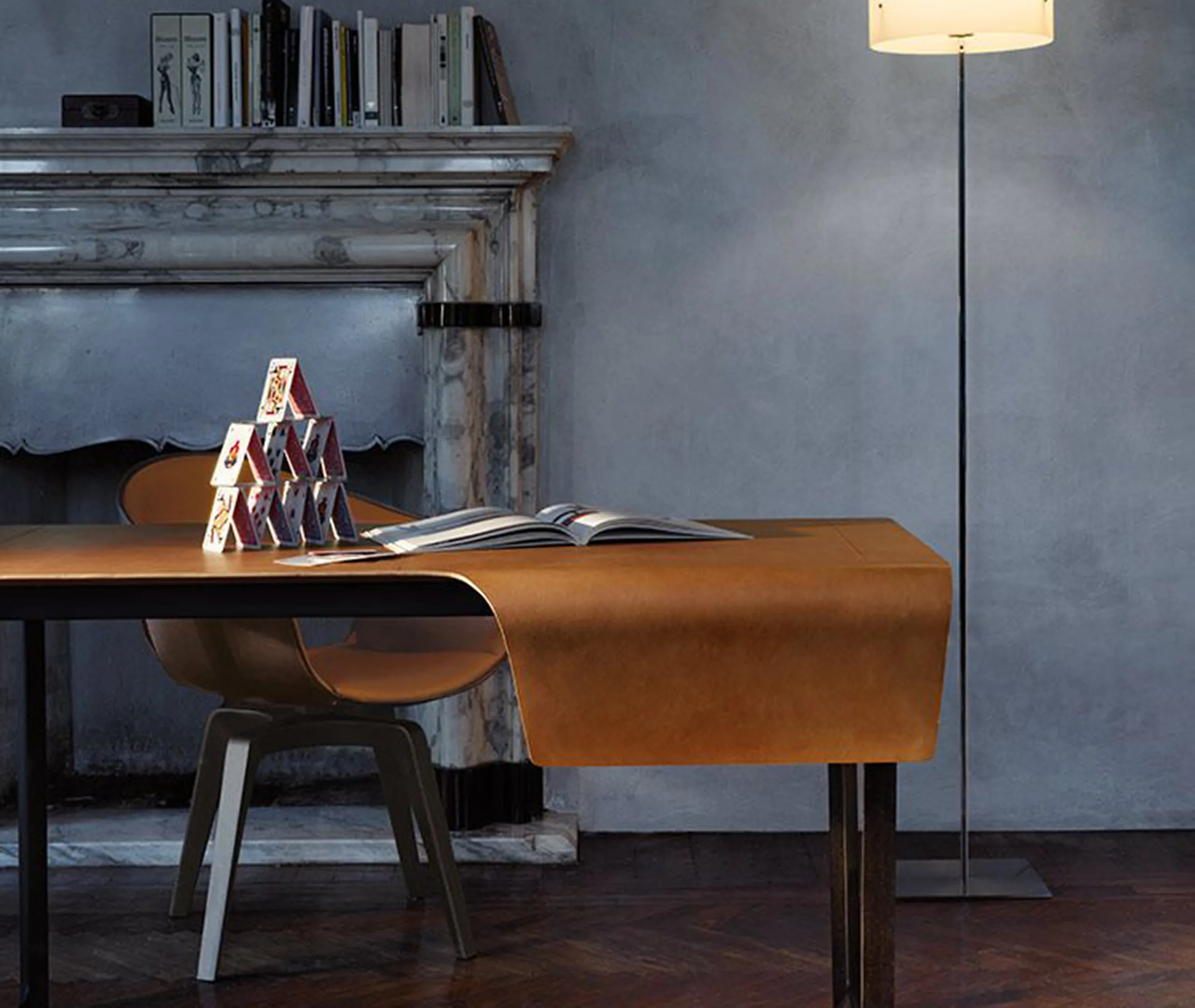 Ginger Swivel Armchair - Brown, Leather