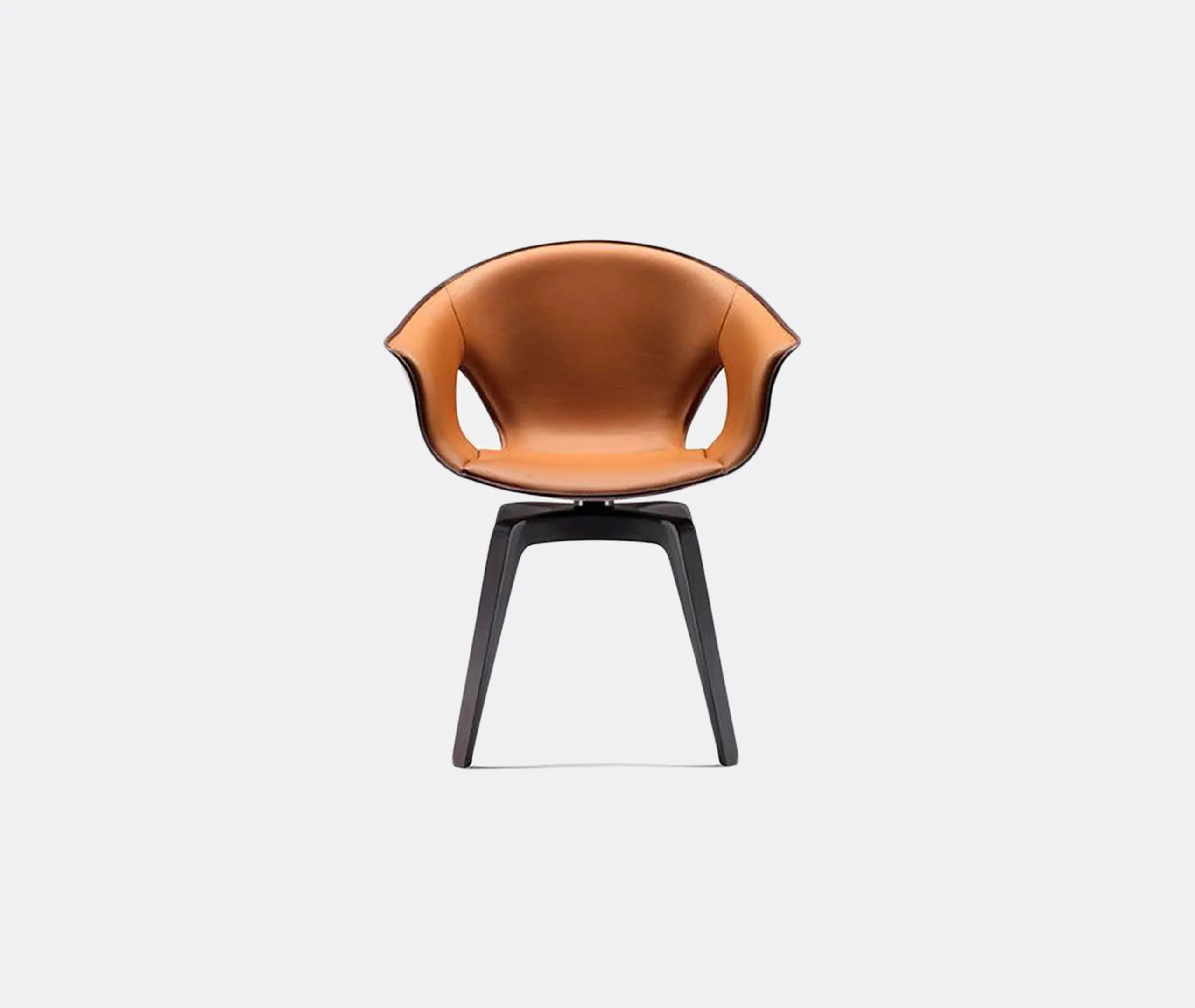Ginger Swivel Armchair - Brown, Leather image