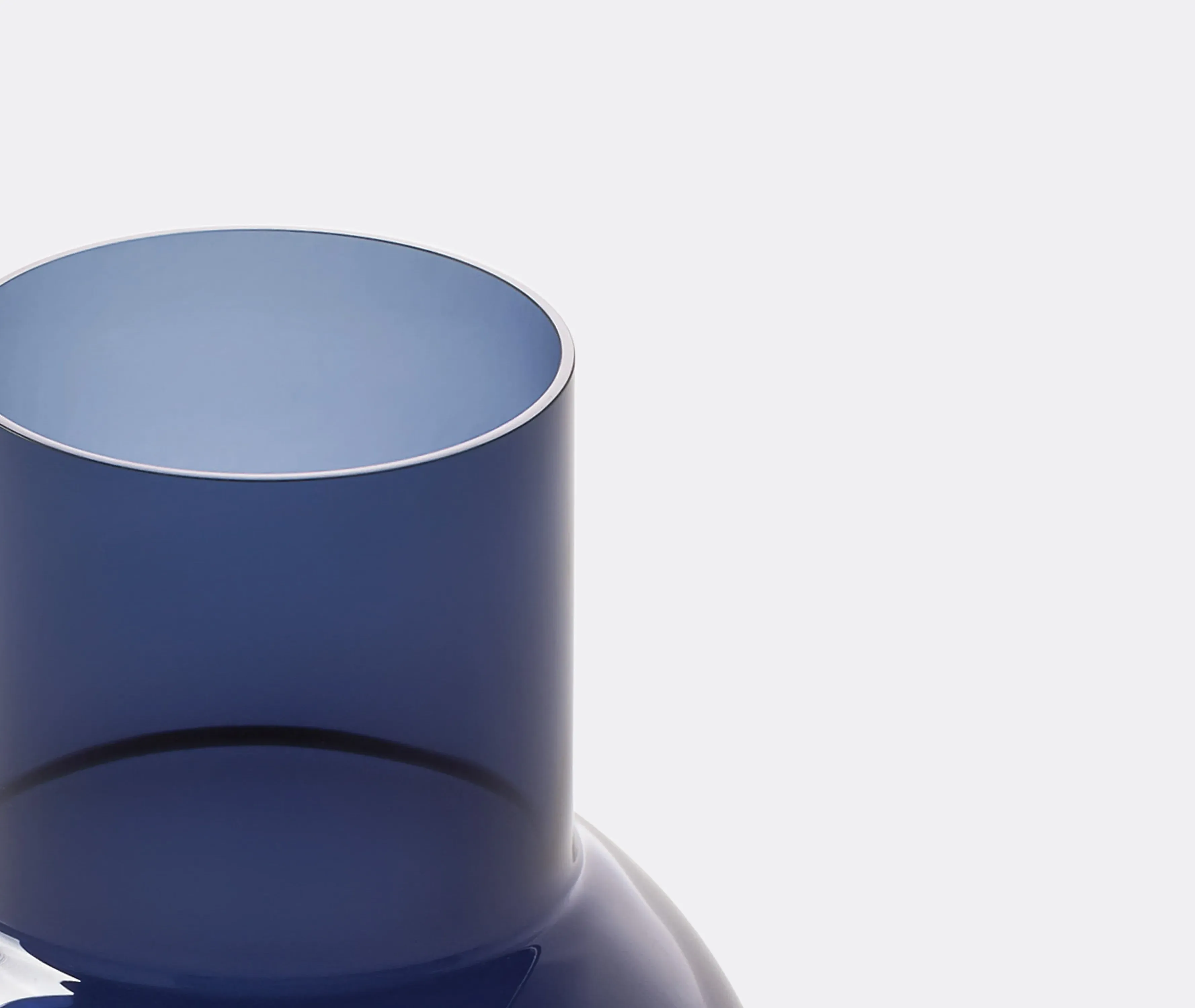 Small Pallo Vase - Blue, Blown Glass