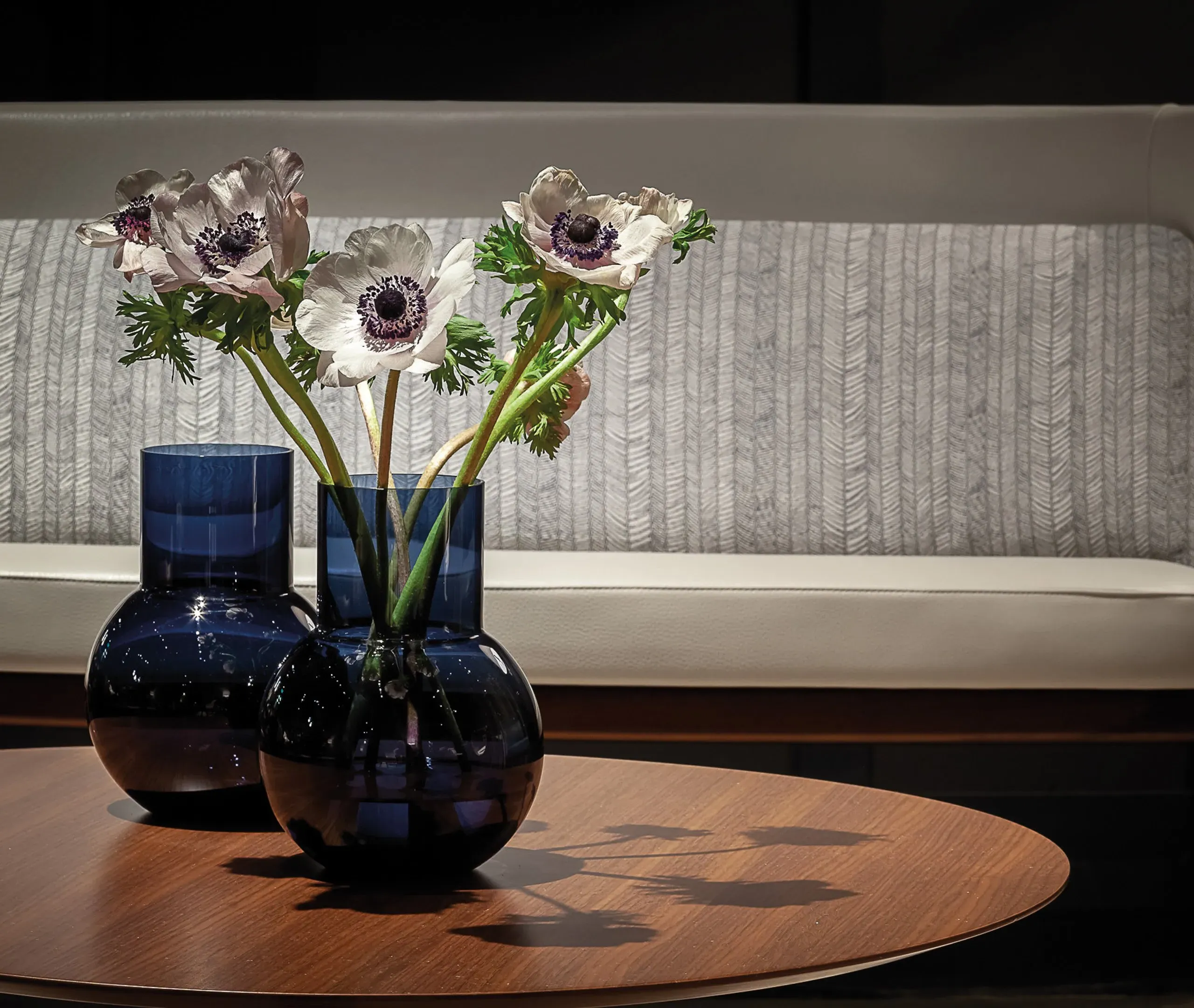 Small Pallo Vase - Blue, Blown Glass