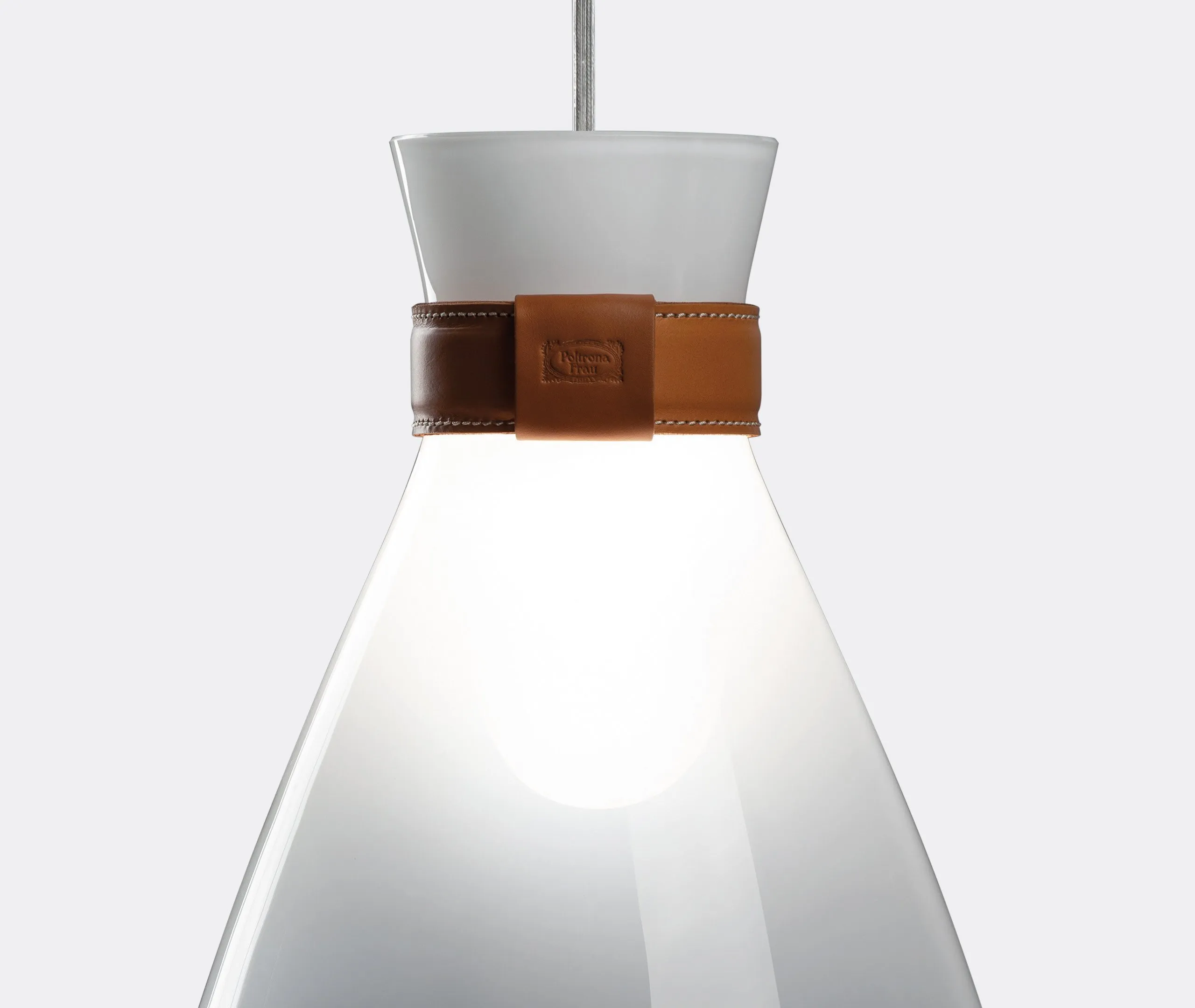 Soffi Suspension Lamp - Transparent, Blown Glass