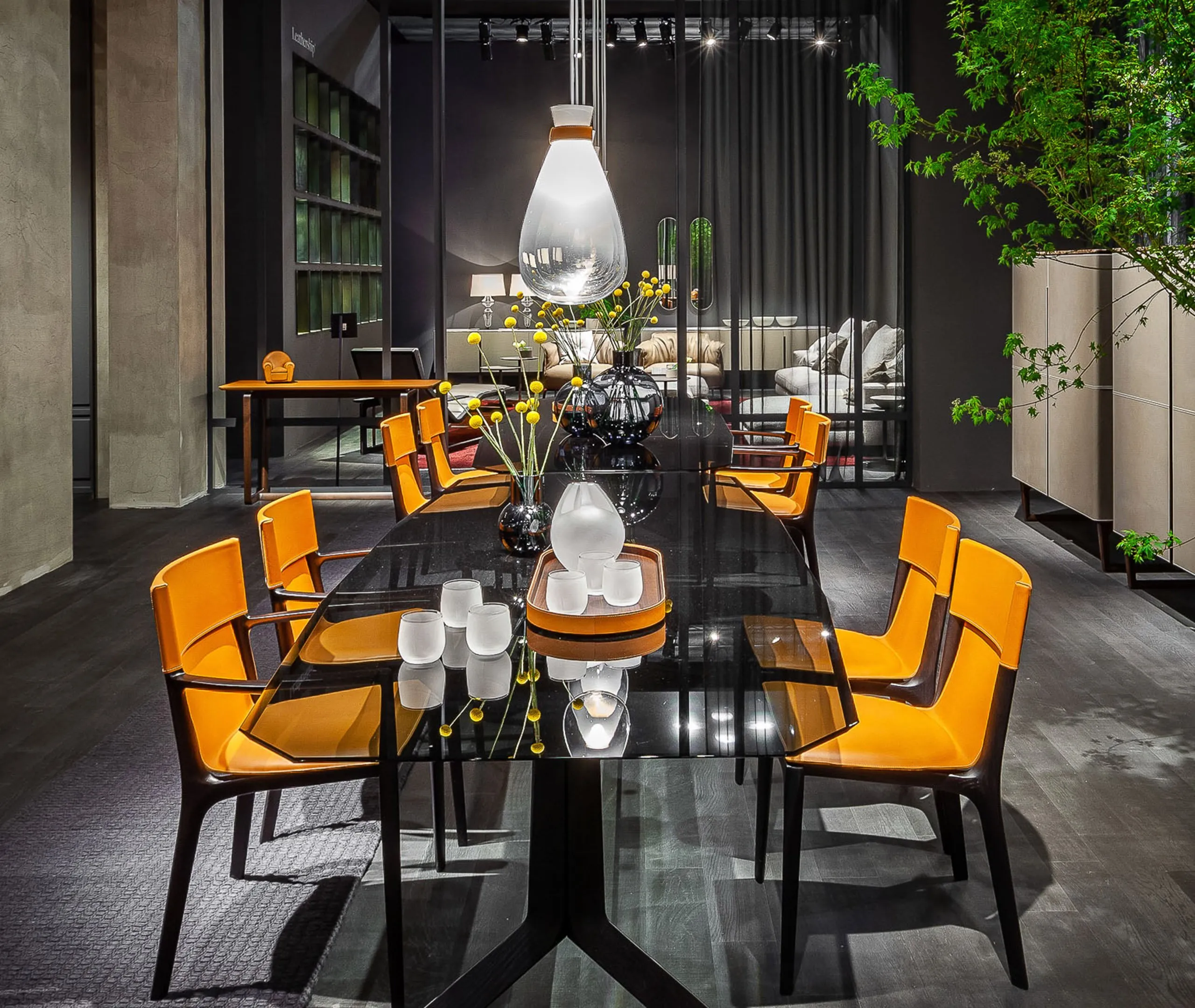 Soffi Suspension Lamp - Transparent, Blown Glass