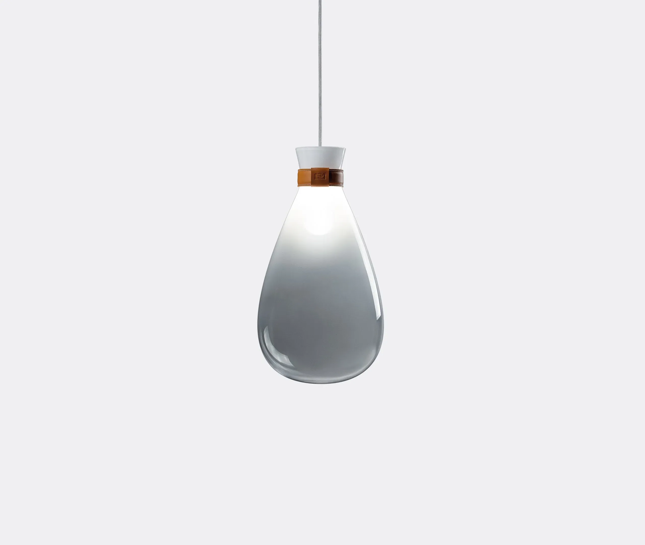 Soffi Suspension Lamp - Transparent, Blown Glass