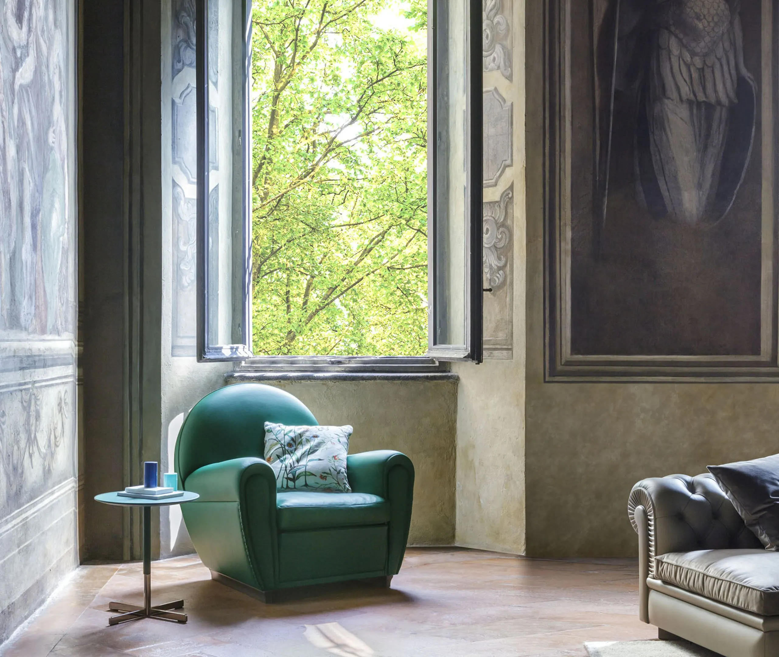 Vanity Fair XC Armchair - Yellow, Leather