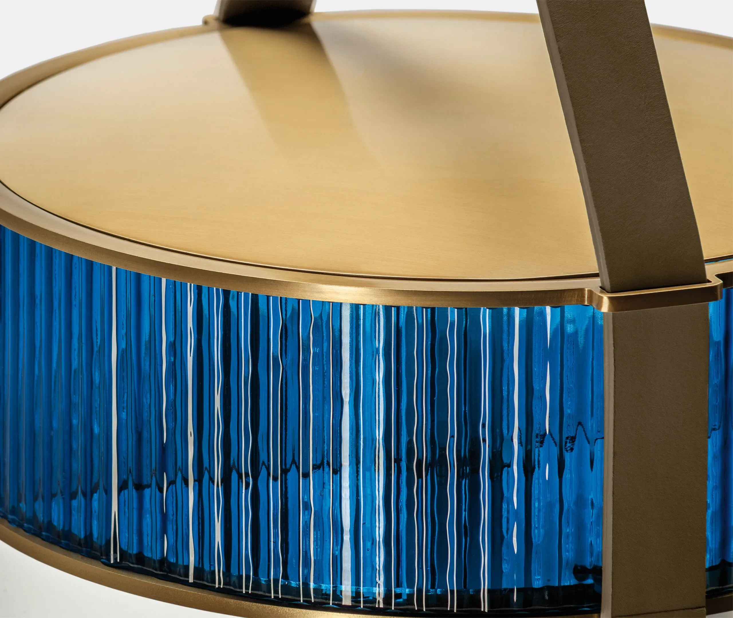 Xi Pendant Lamp - Light Blue, Blown Glass