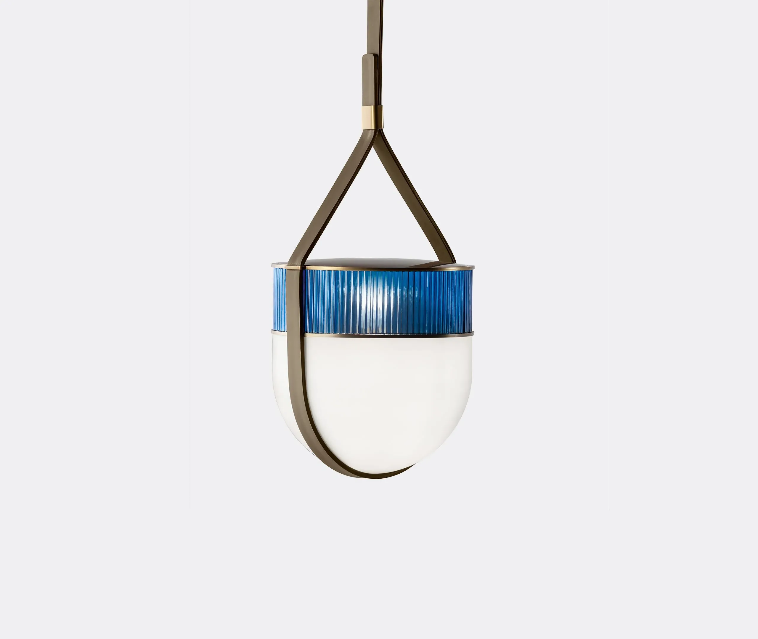 Xi Pendant Lamp - Light Blue, Blown Glass