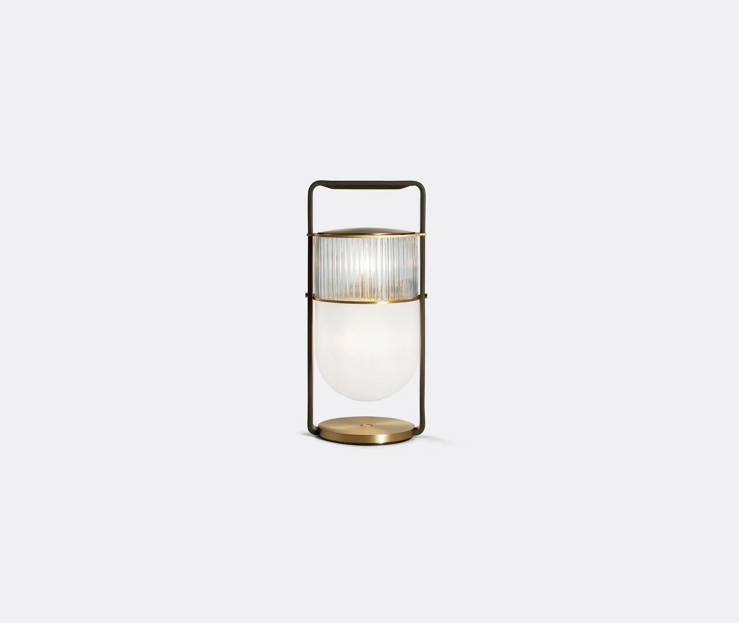 Xi Table Lamp with Dimmer - Fumé, Blown Glass image