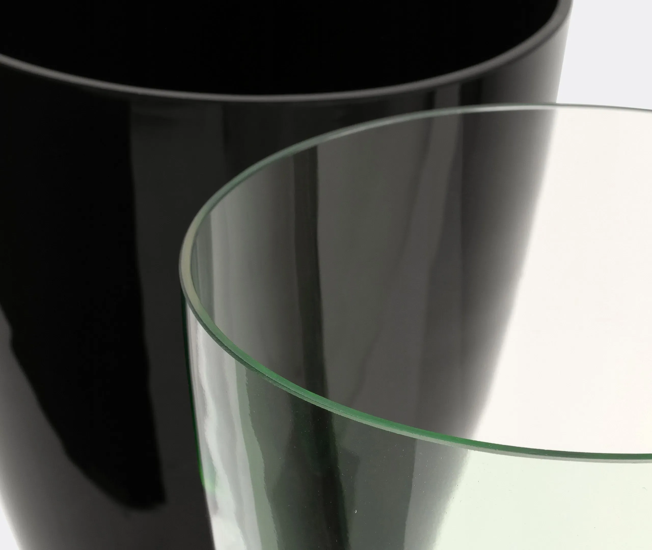 Basequadra Vase - Green, Glass