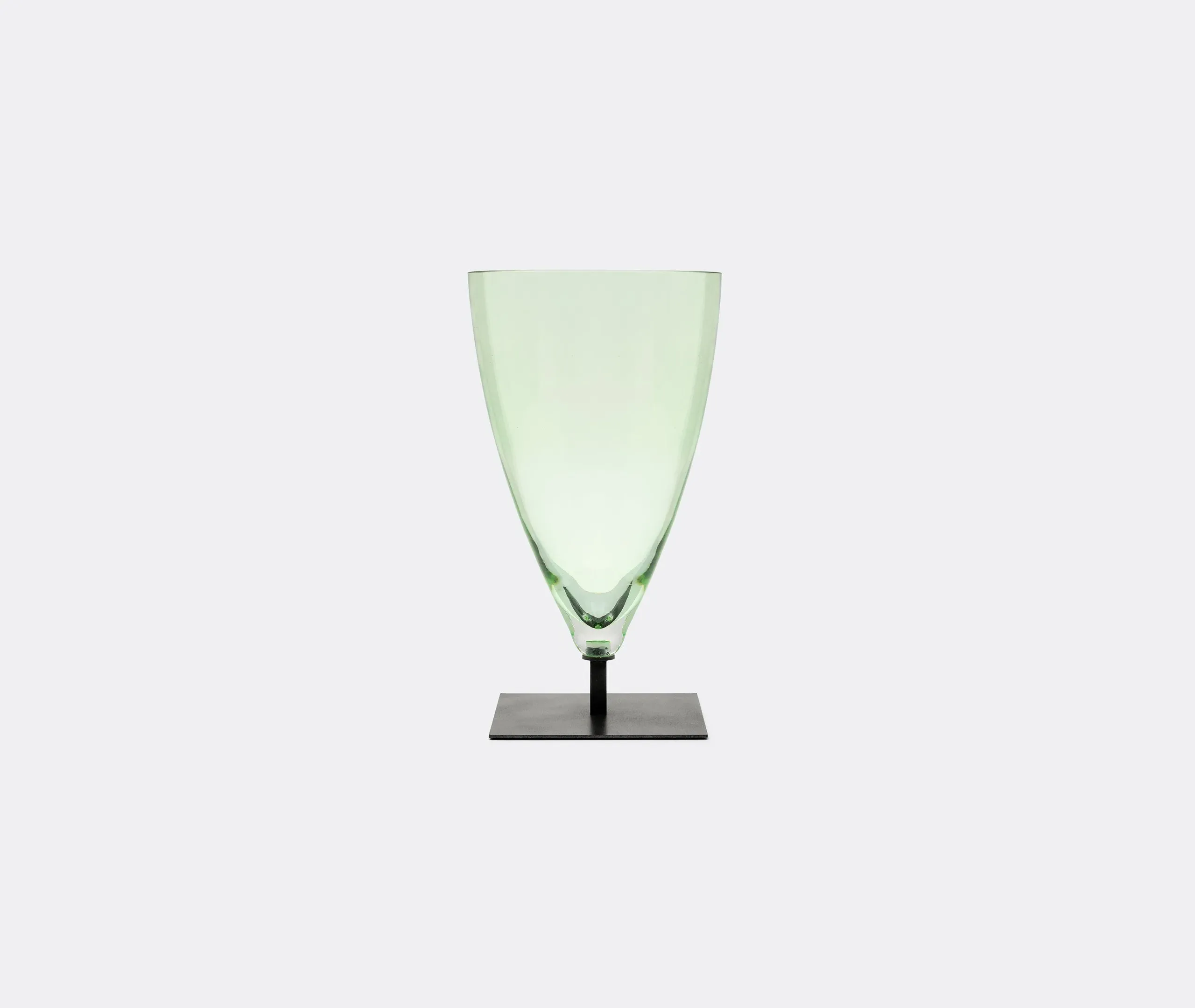 Basequadra Vase - Green, Glass