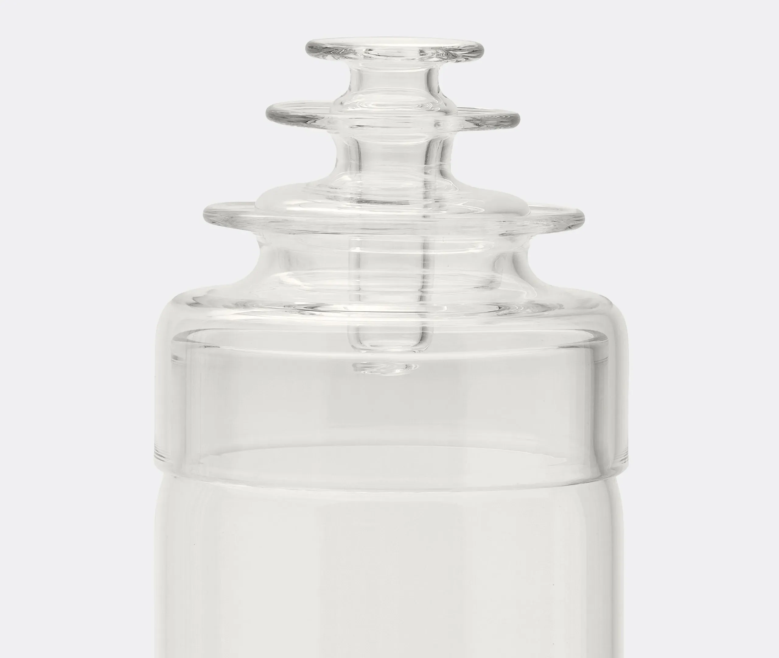 Kado 11 Vase with Lid - Transparent, Borosilicate Glass alternate view