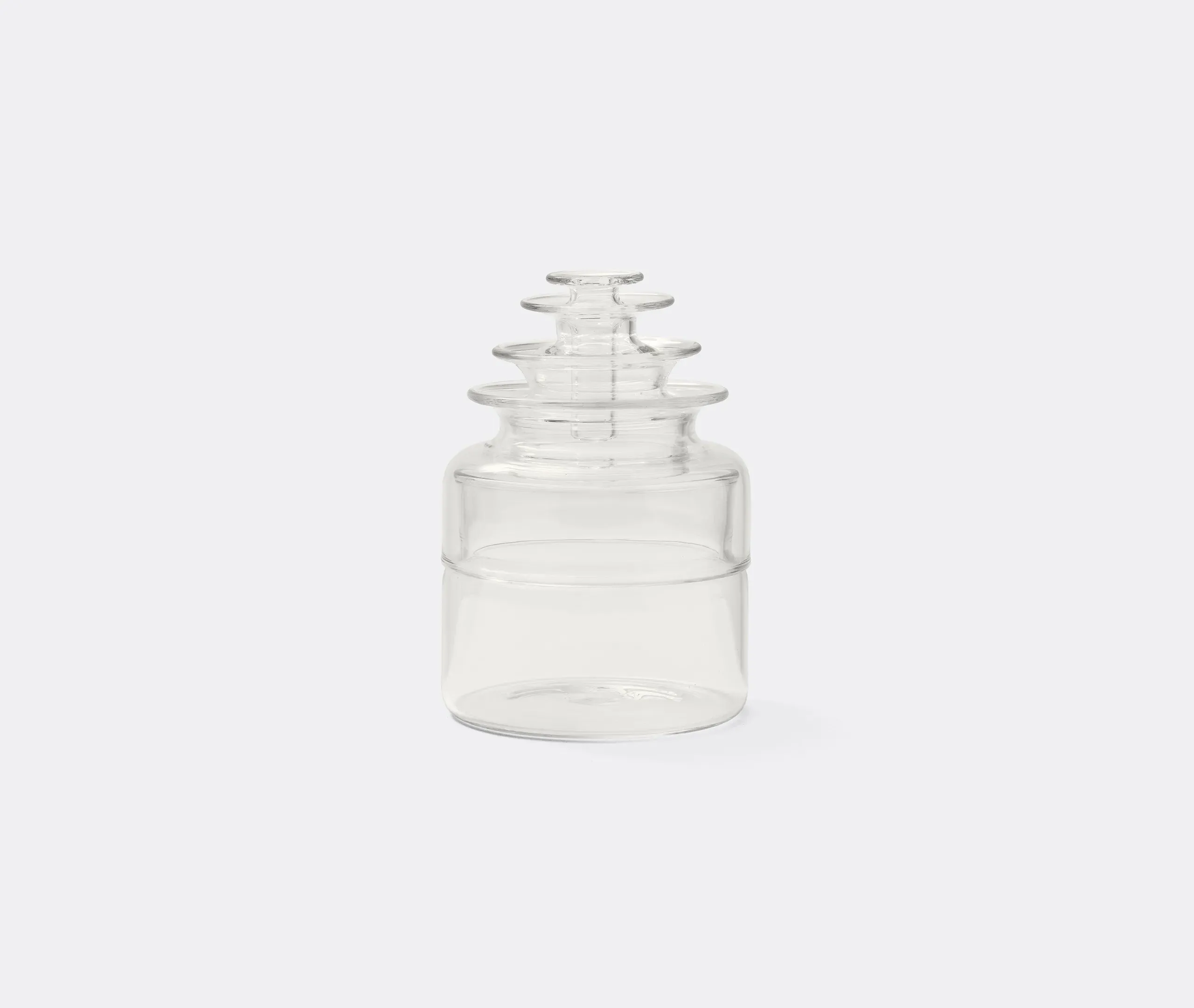 Kado 13 Lidded Vase - Transparent, Borosilicate Glass product