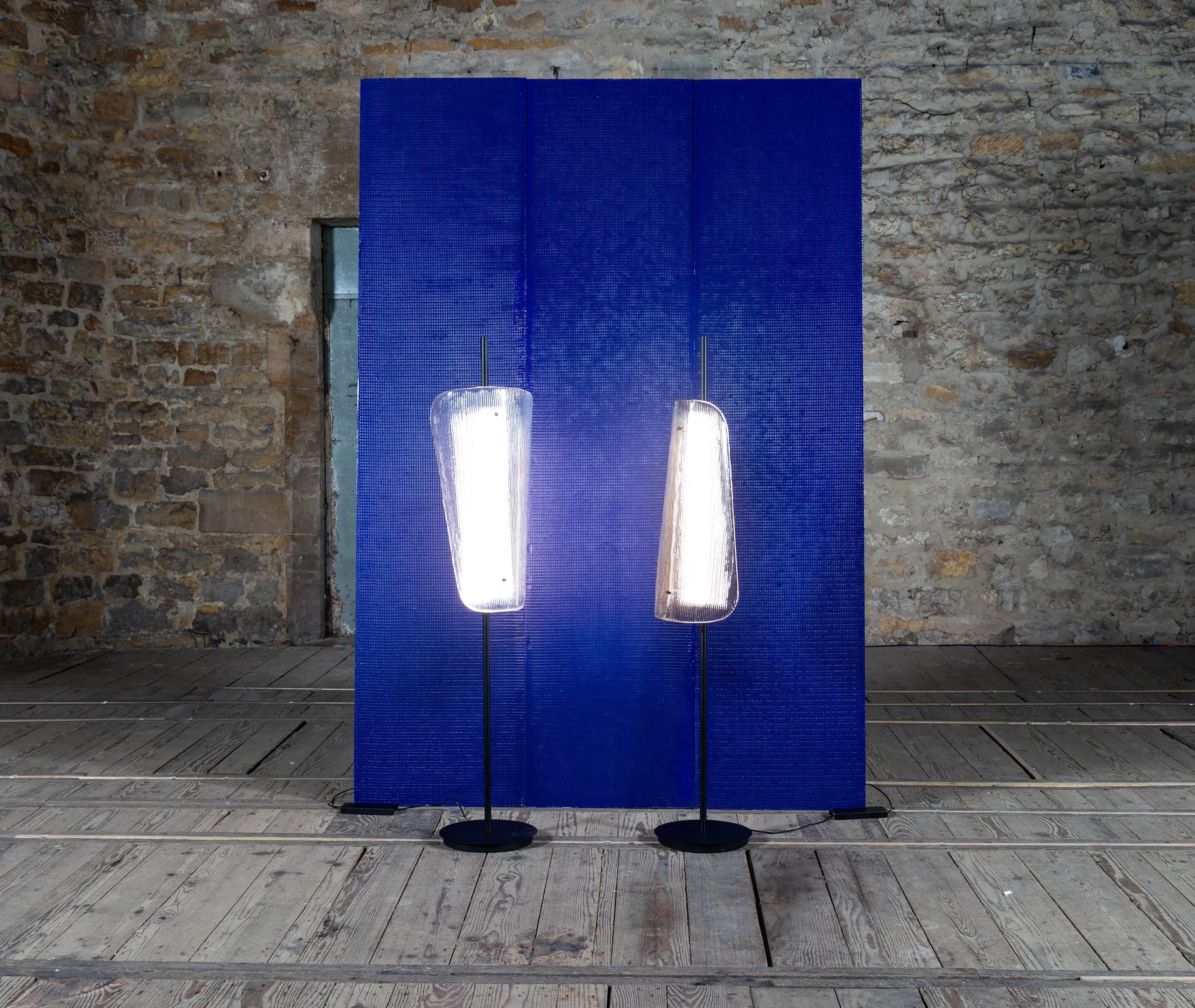 Bent One Table Lamp - Clear, Glass