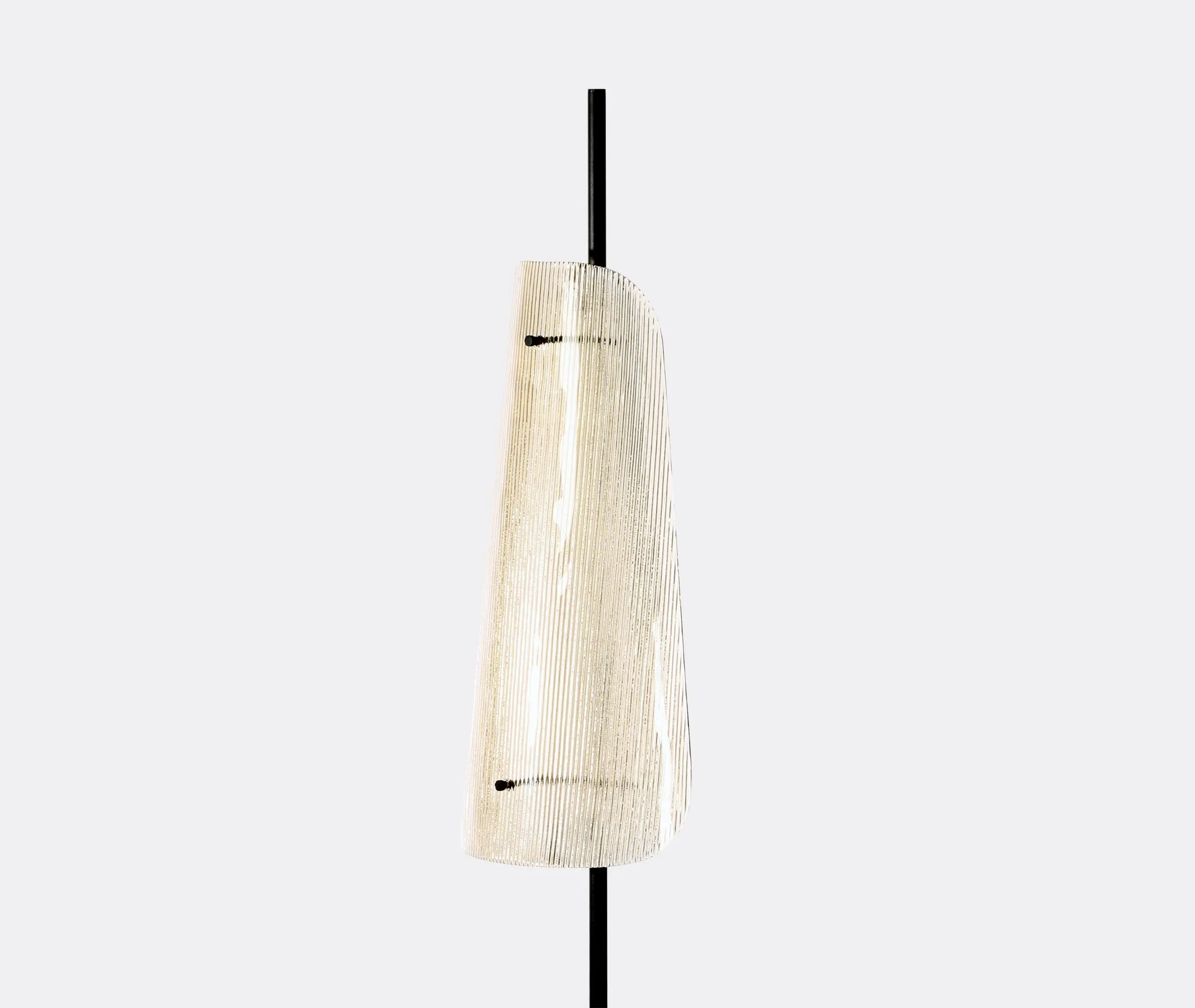 Bent One Table Lamp - Grey, Glass
