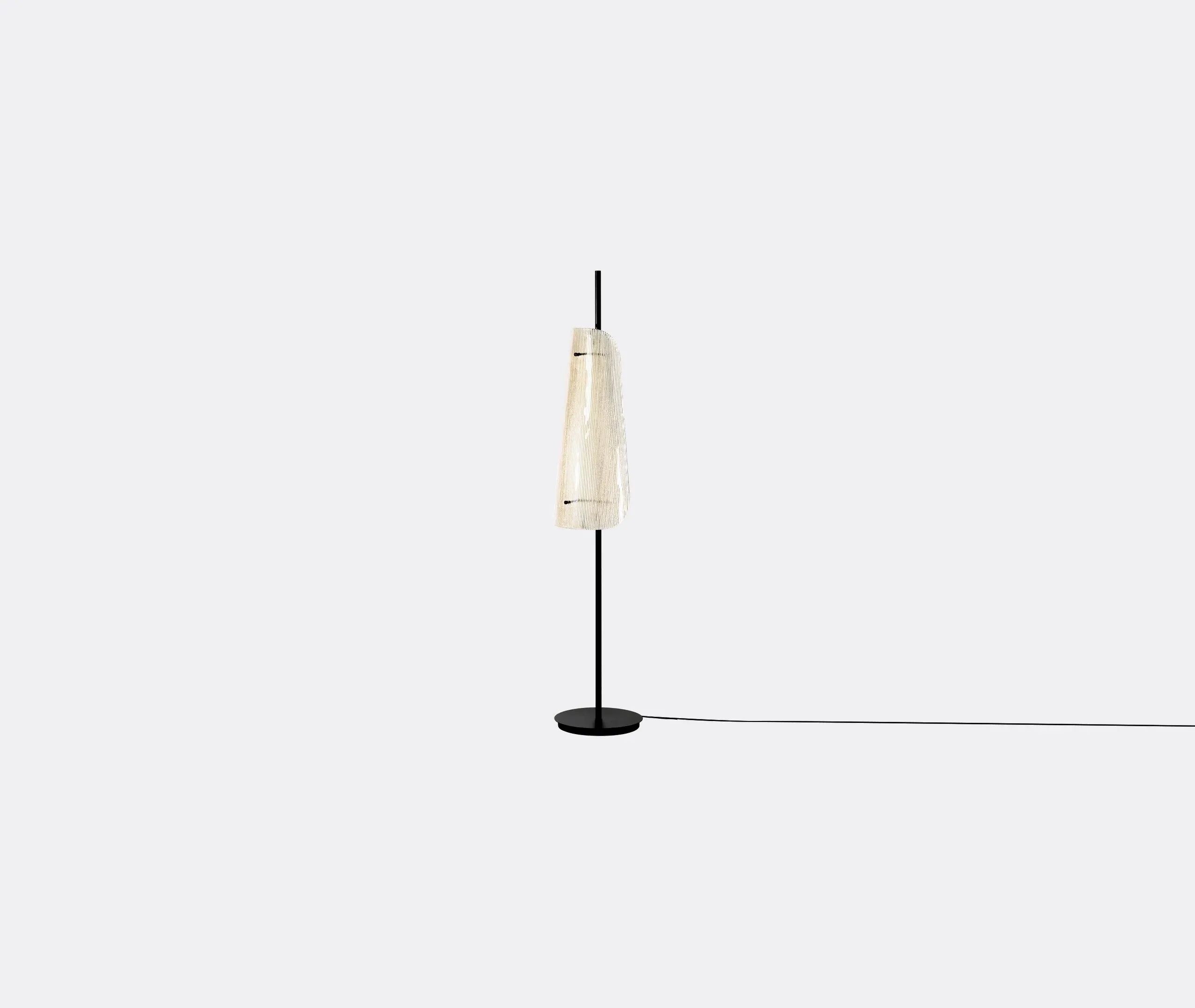 Bent One Table Lamp - Grey, Glass