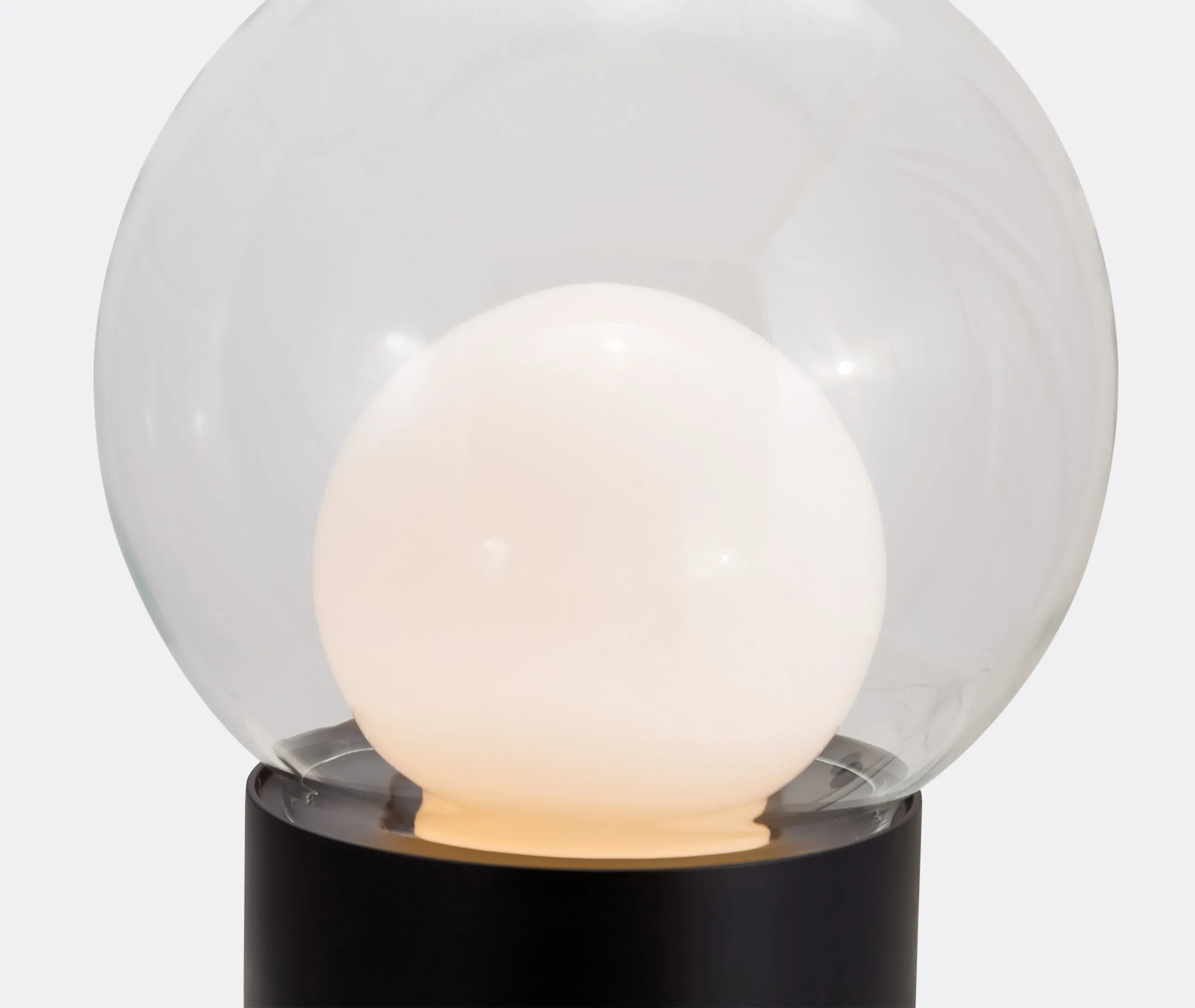 Medium Table Lamp Spherical - Clear, Glass