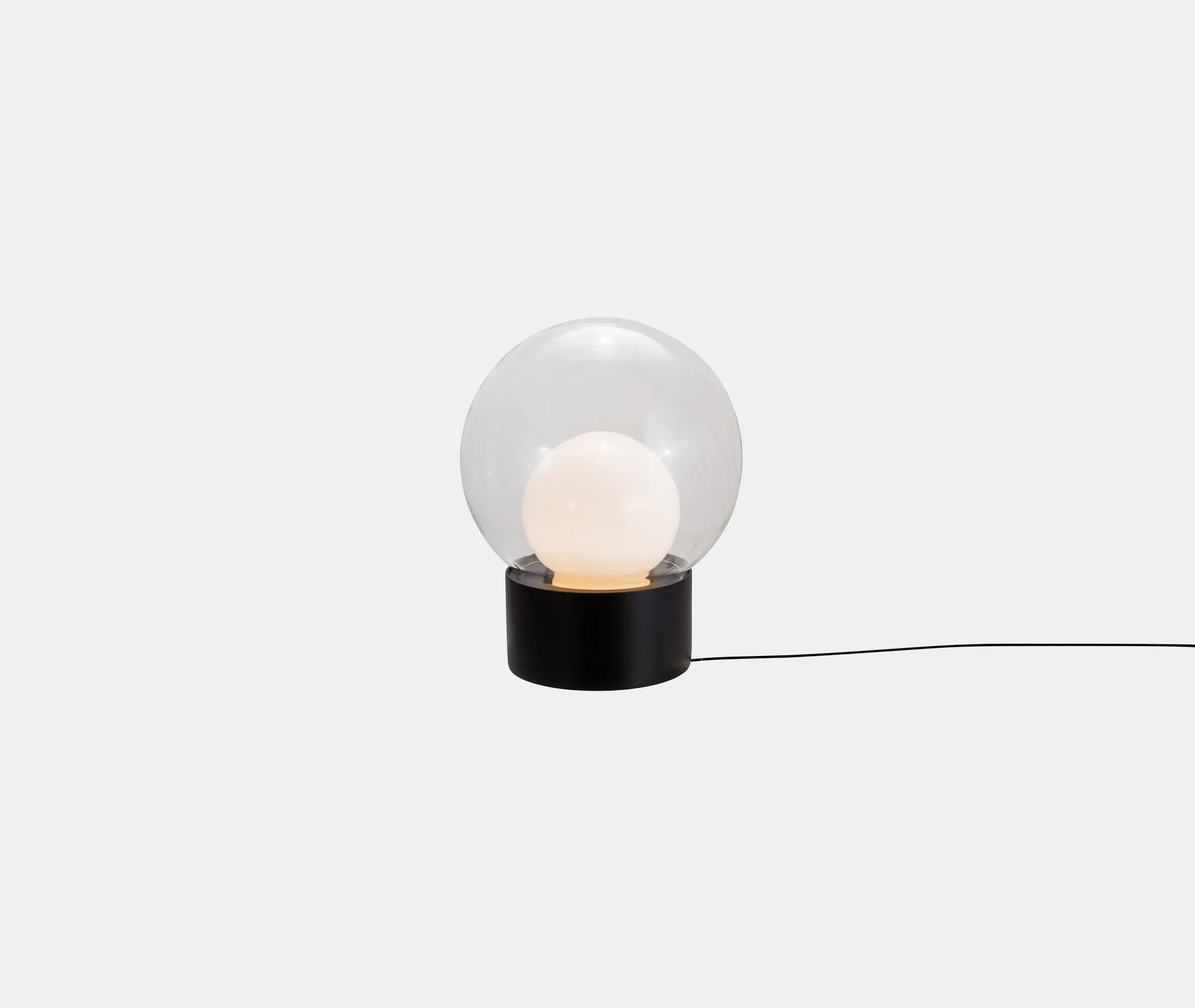 Medium Table Lamp Spherical - Clear, Glass image