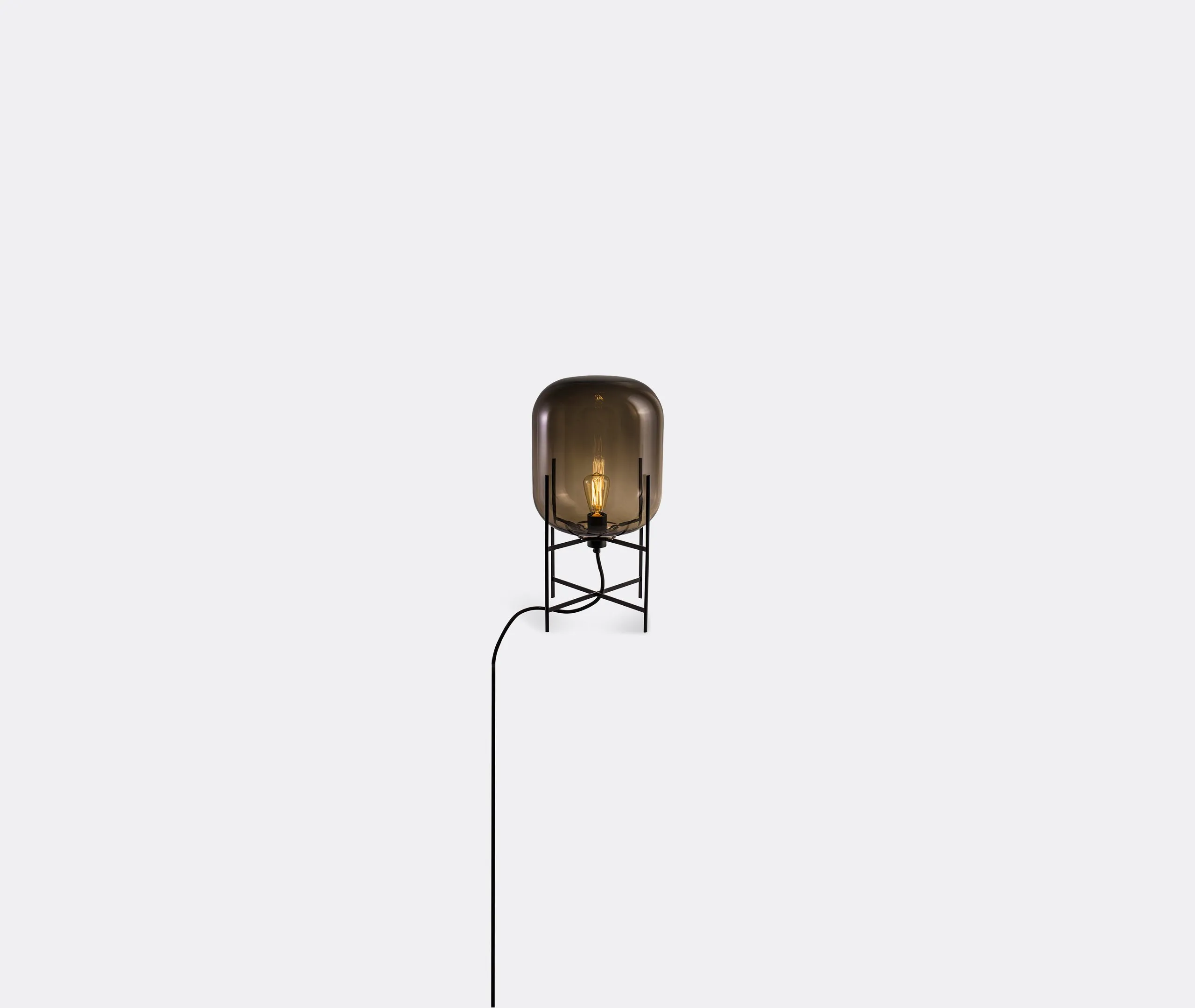 Small Oda Table Lamp - Smoky Grey, Steel image