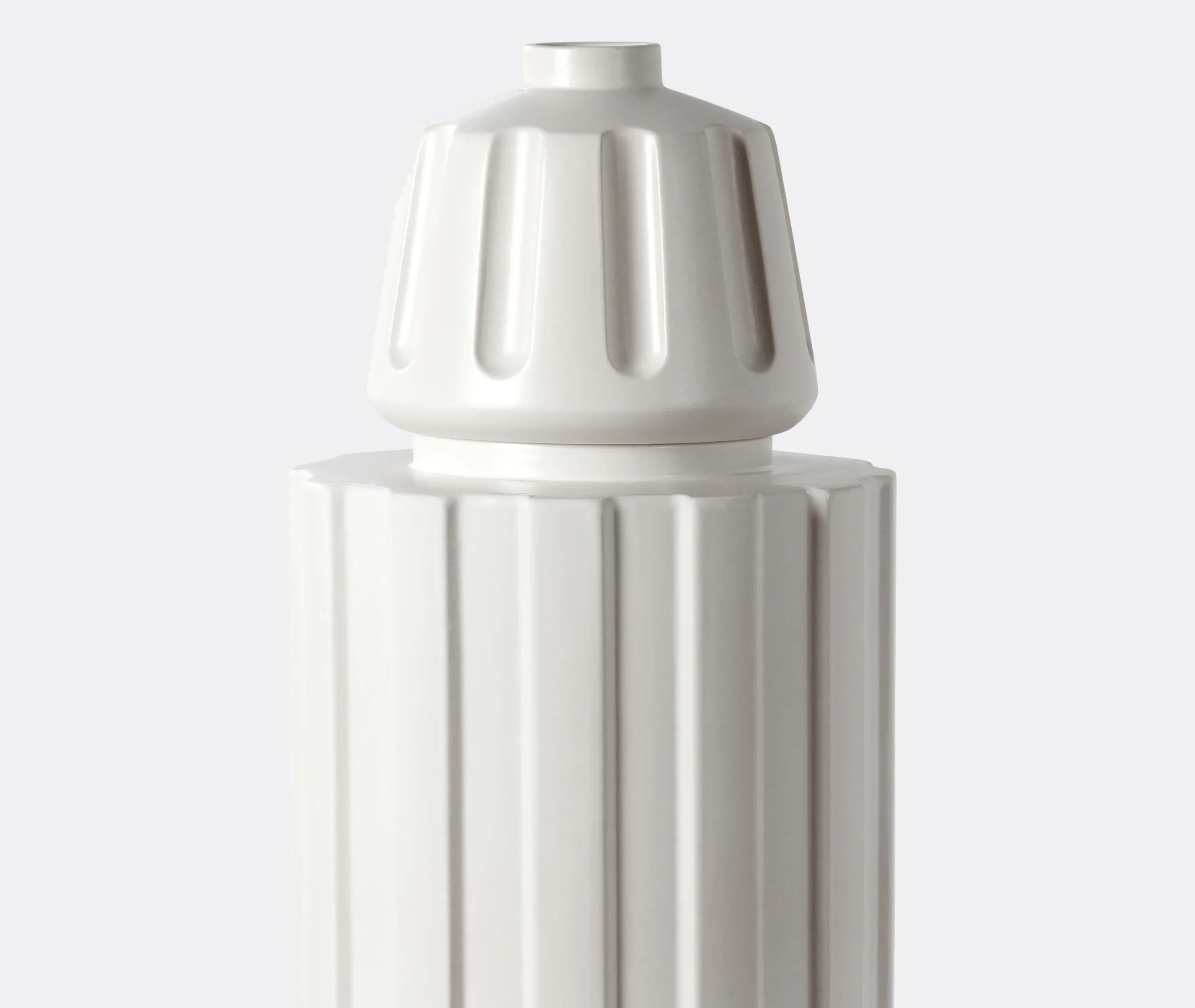 Visser & Meijwaard Fg1 Lidded Vase - White, Ceramic alternate view