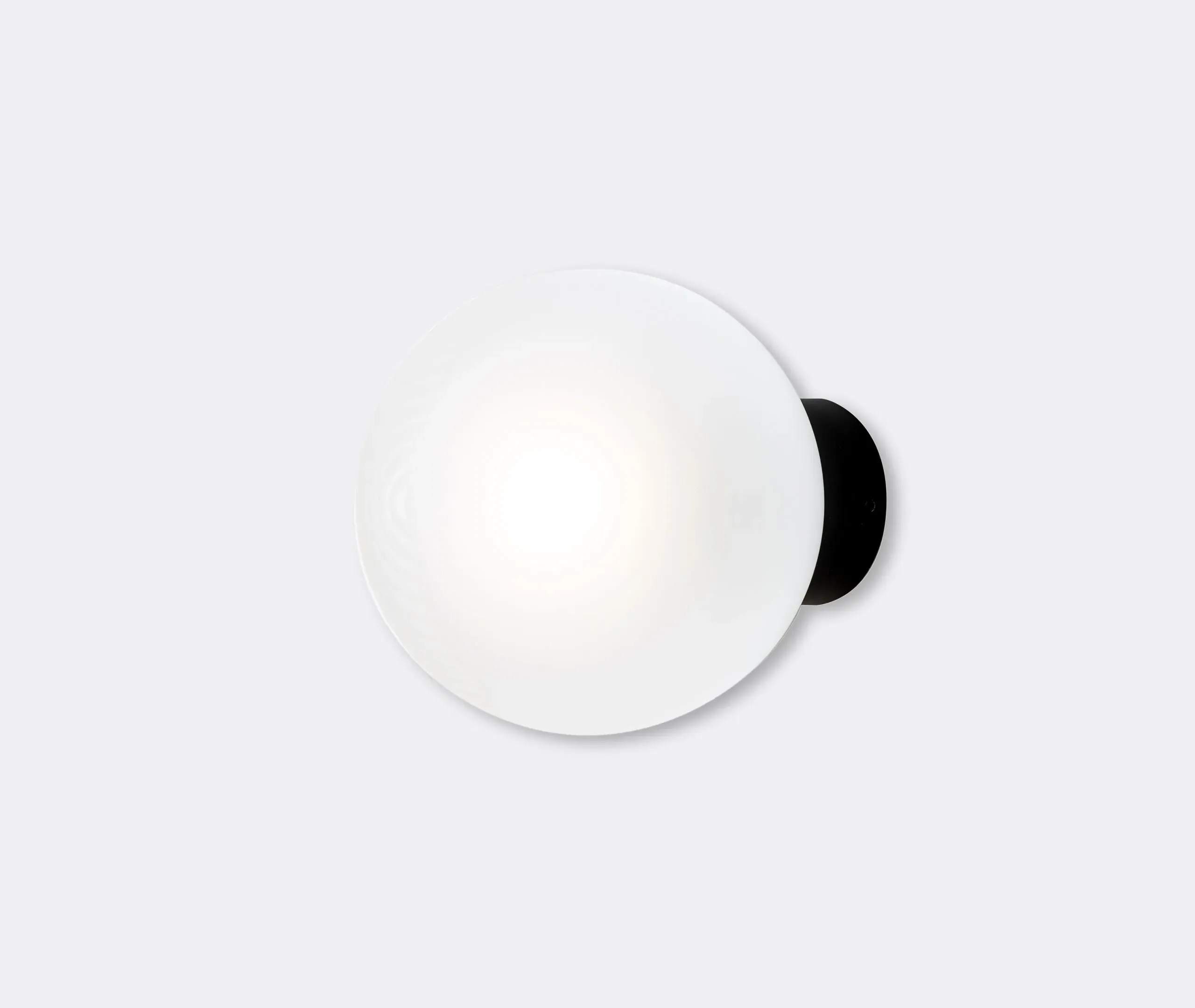 Wall Light with Glass Sphere - Clear, Steel