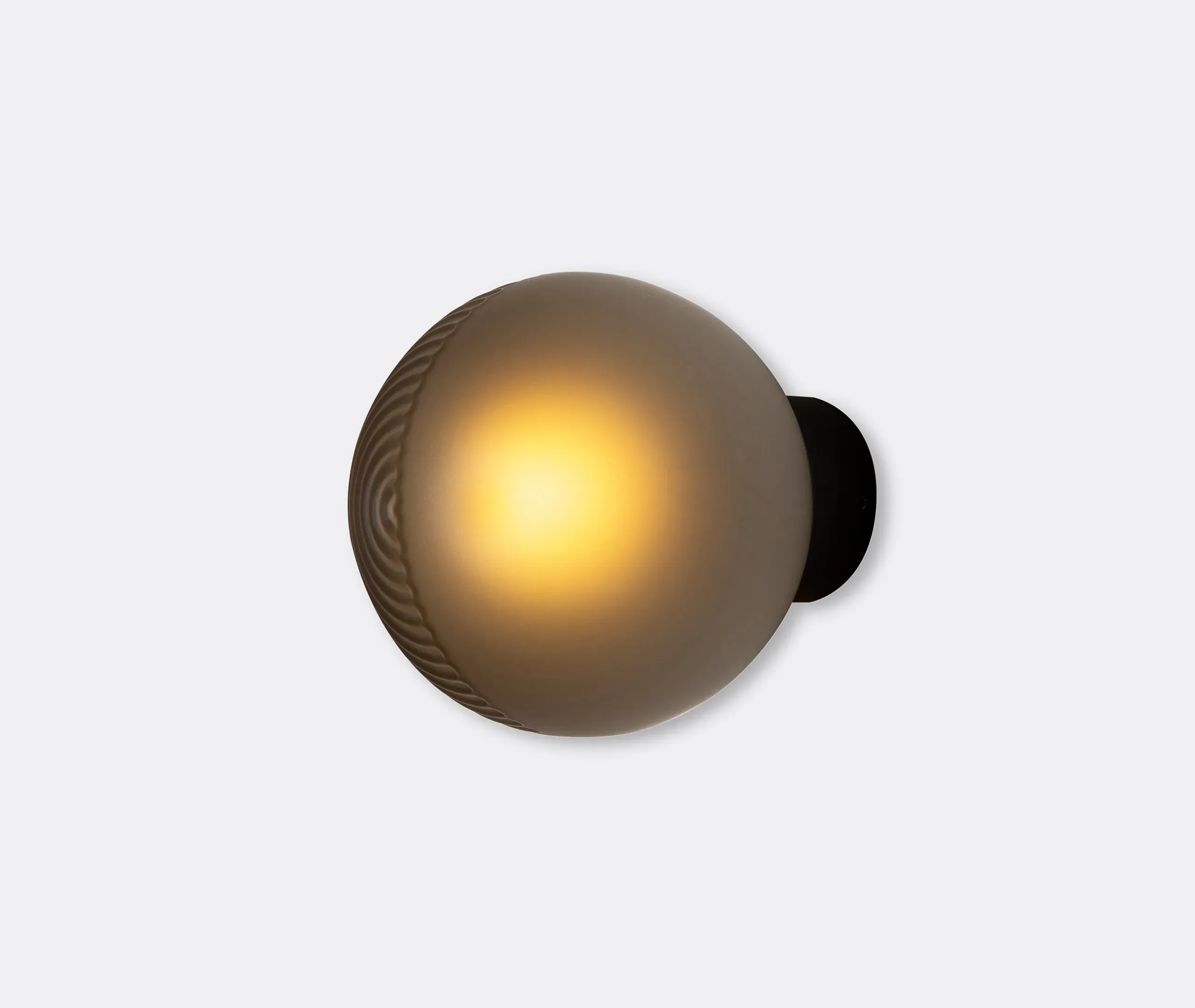 Wall Light with Glass Sphere - Grey, Steel
