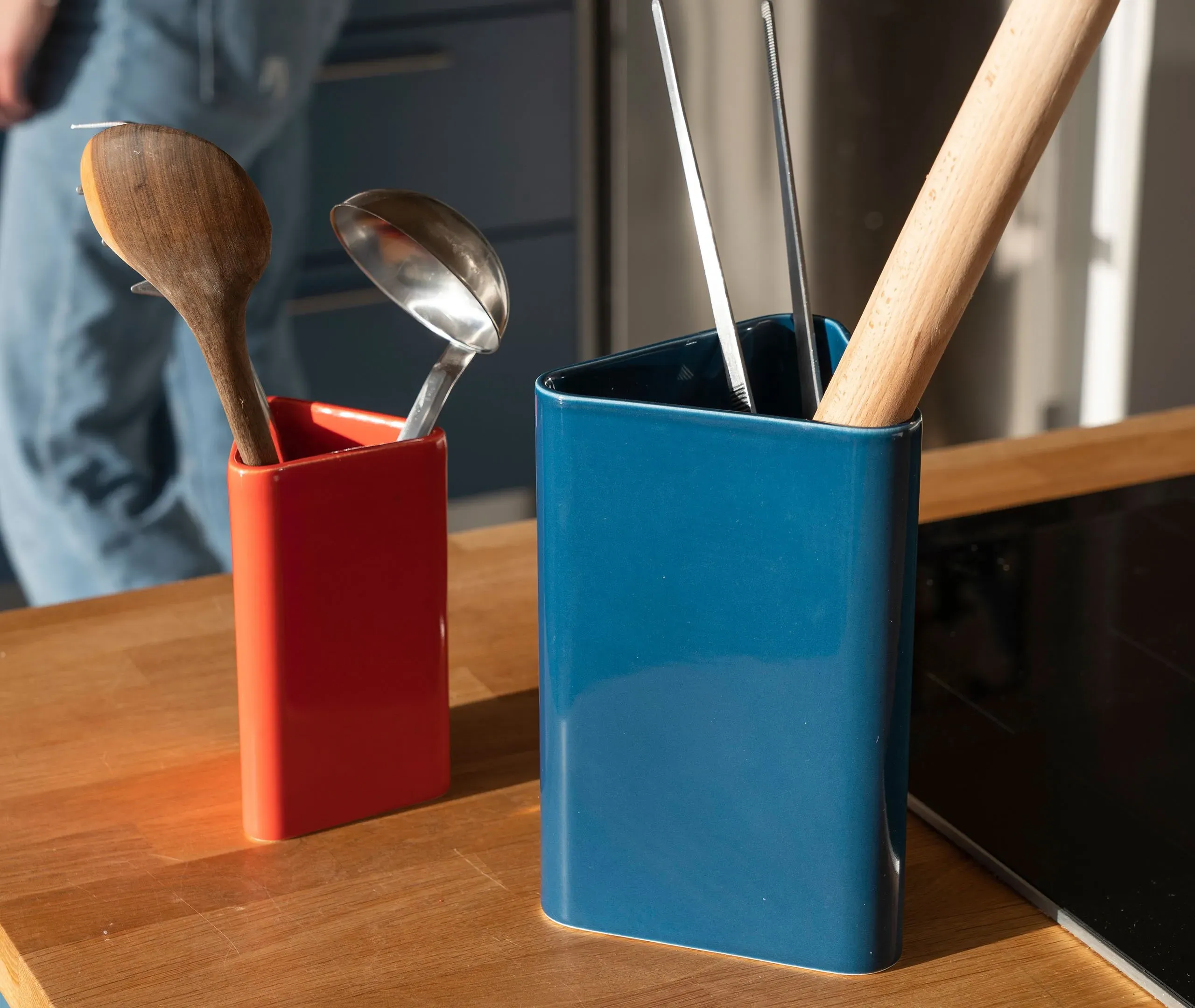 Canvas Large Vase - Blue, Ceramic