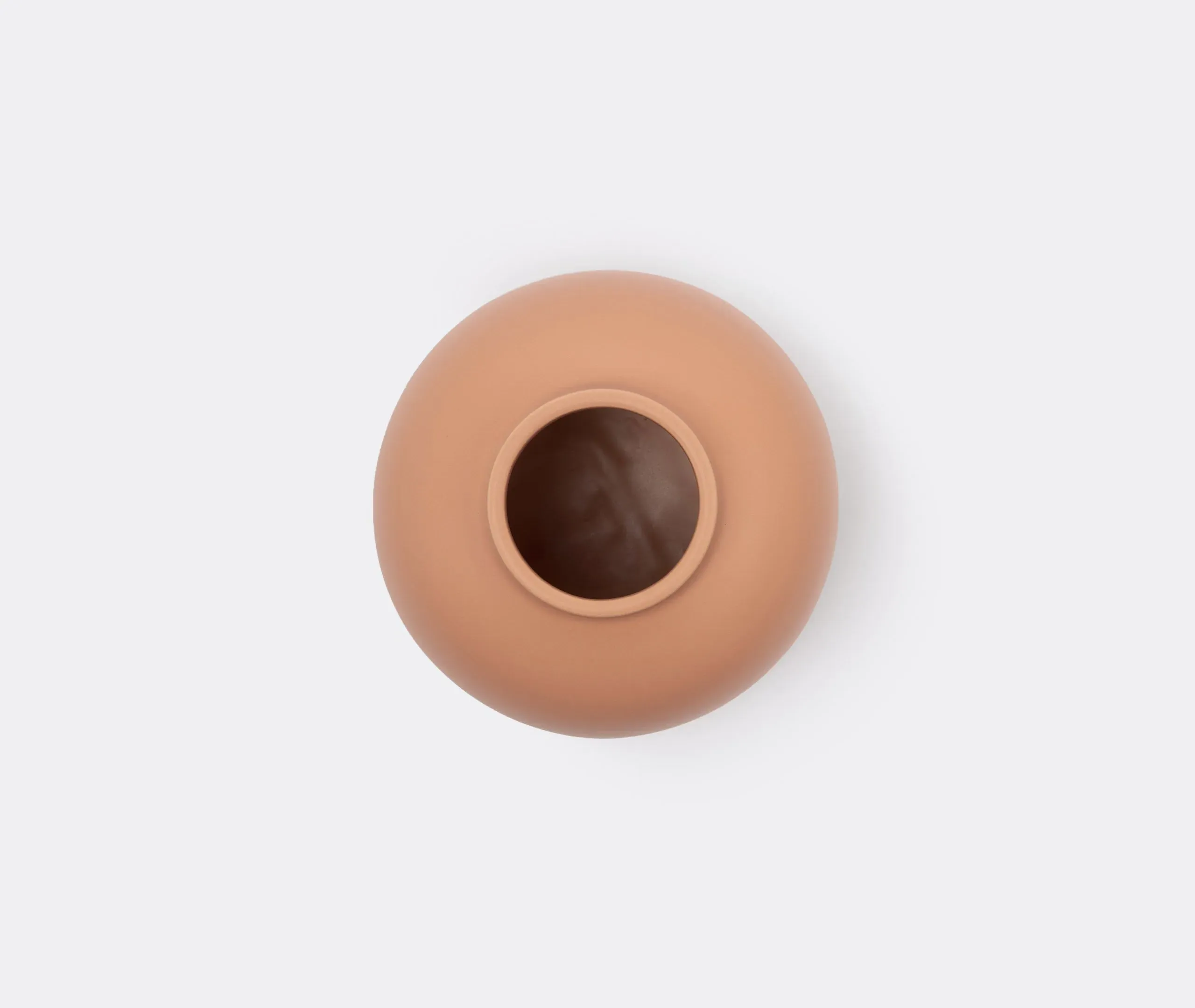 Ceramic Vase with Glazed Finish - Pink
