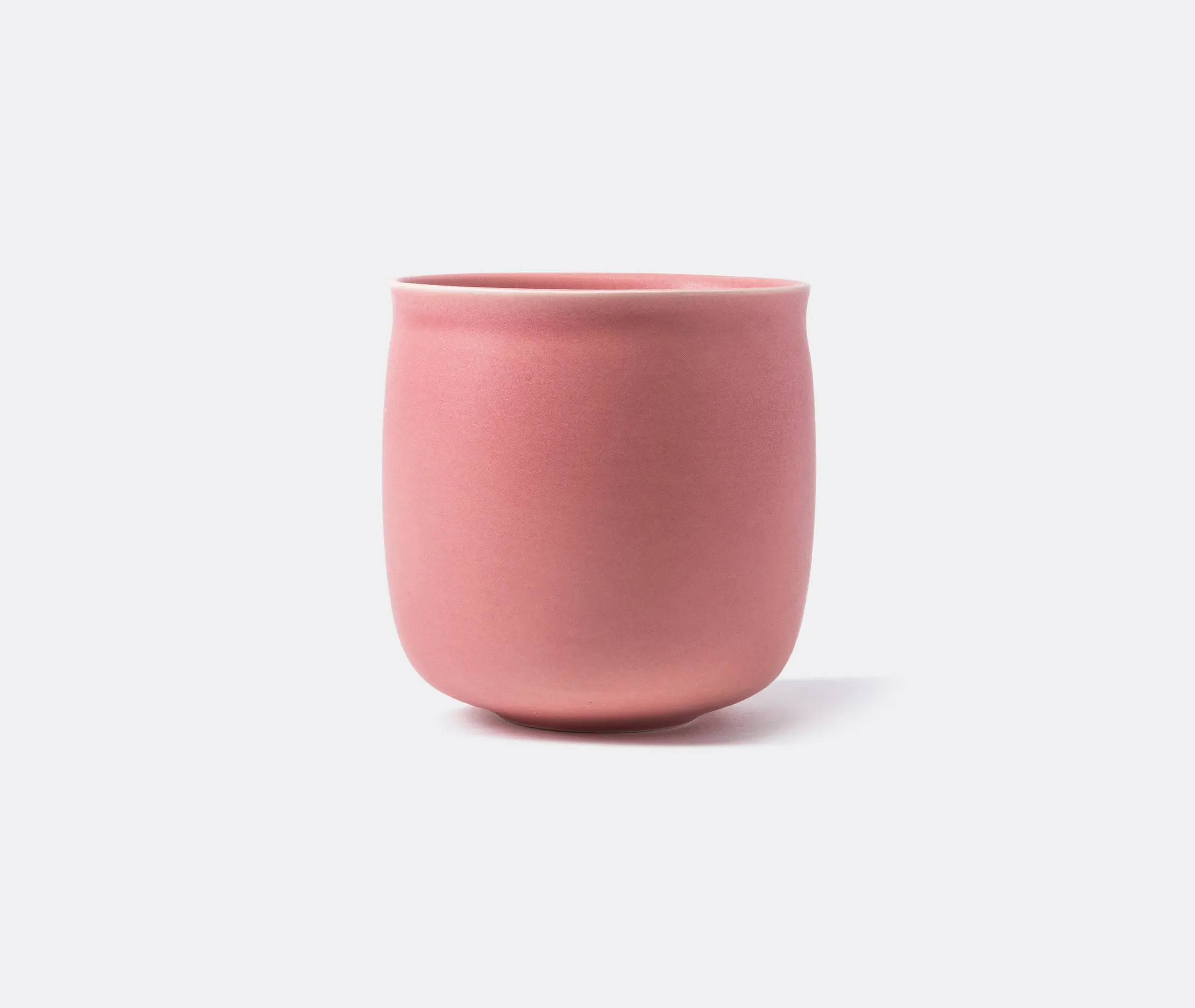 Ceramic Vase with Glazed Finish - Rose, Stoneware