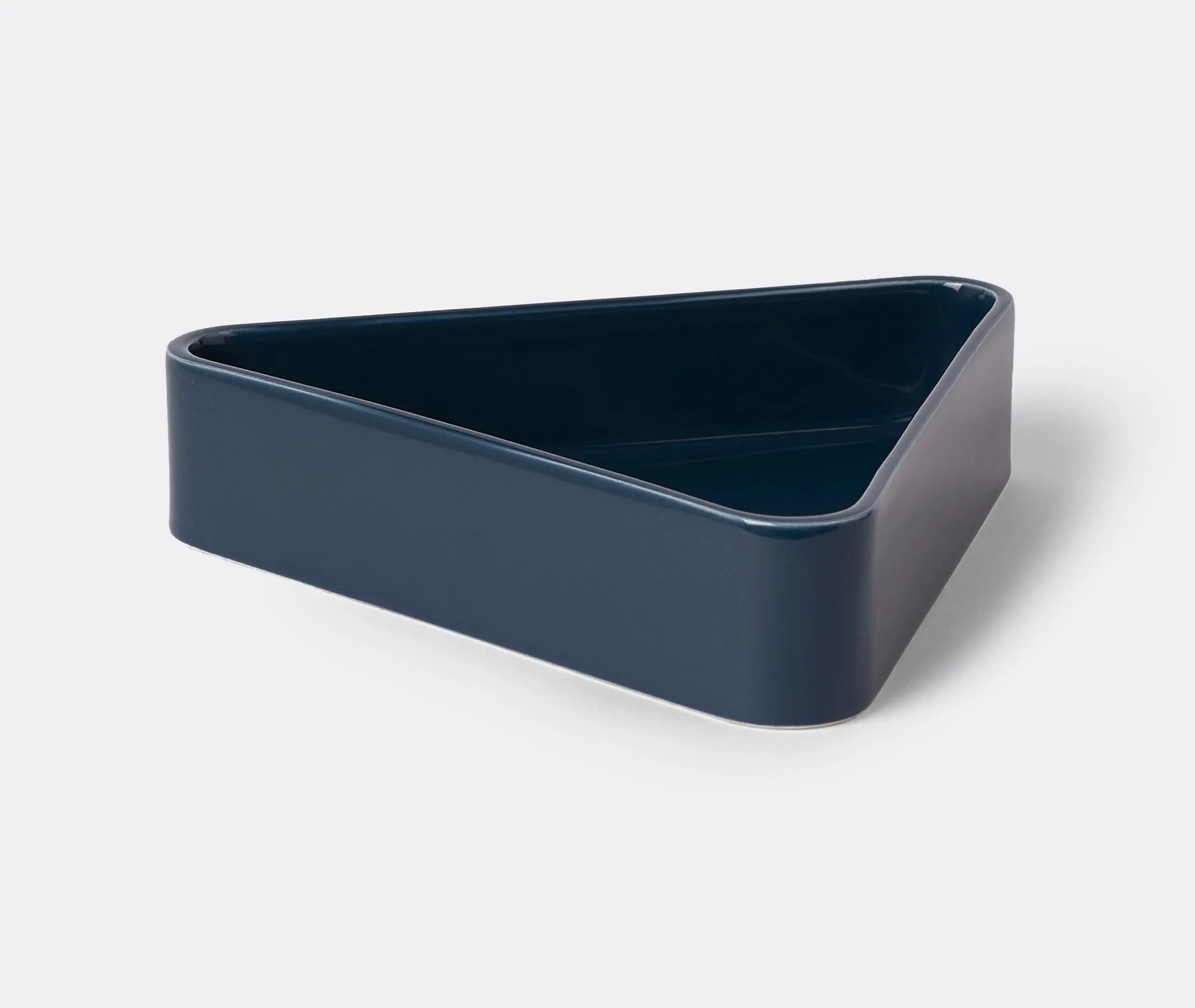 Diamond-Shaped Centrepiece Bowl - Blue, Ceramic image