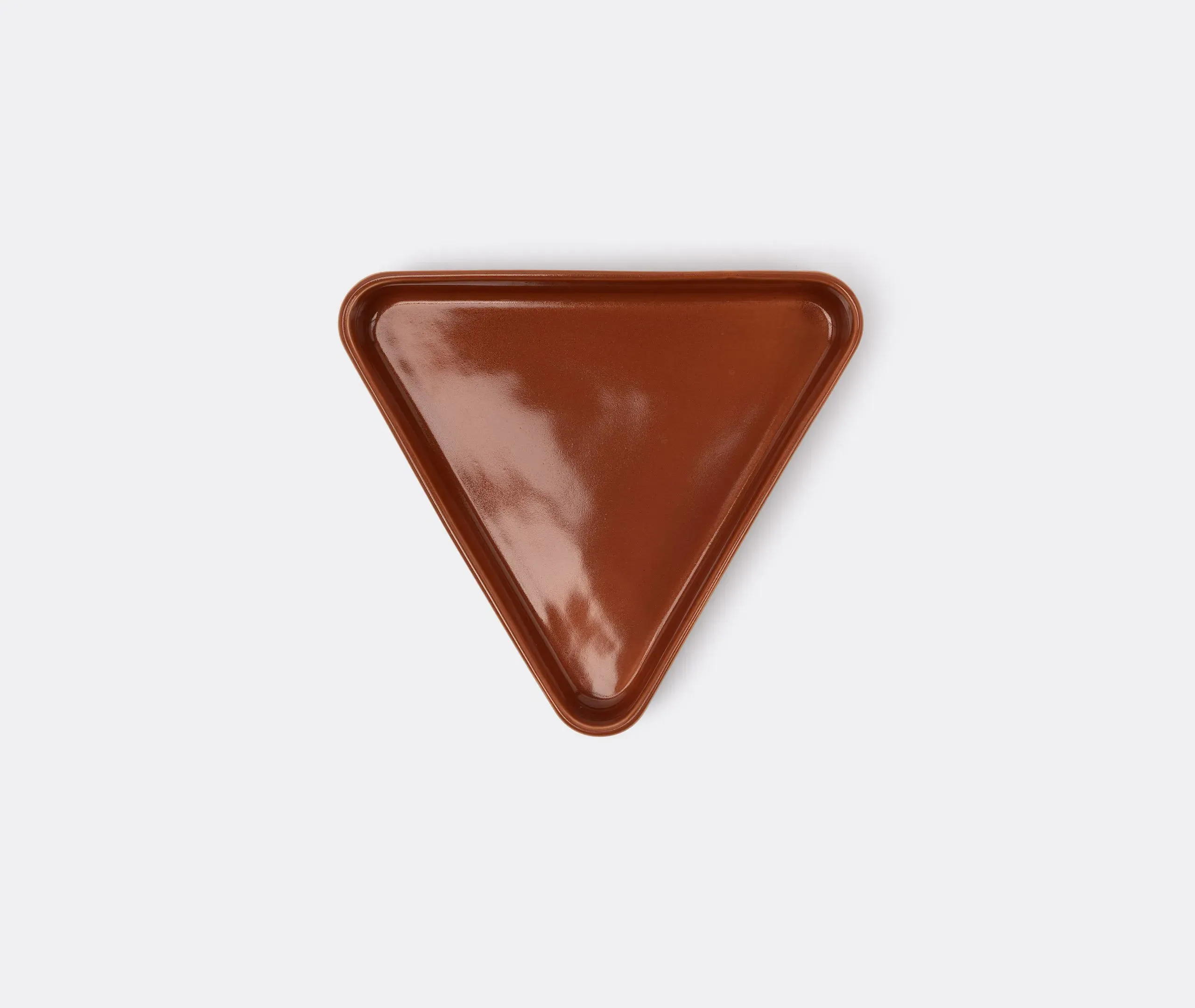 Diamond-Shaped Centrepiece Bowl - Brown, Ceramic