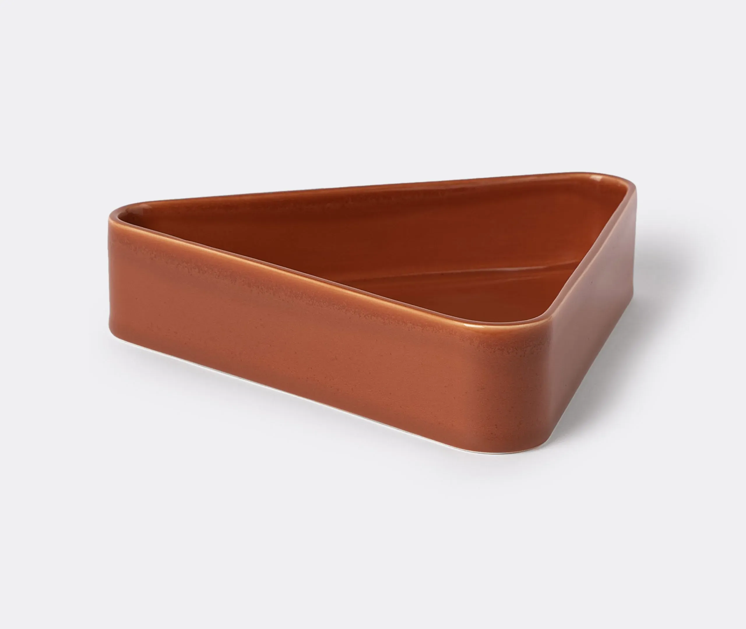 Diamond-Shaped Centrepiece Bowl - Brown, Ceramic
